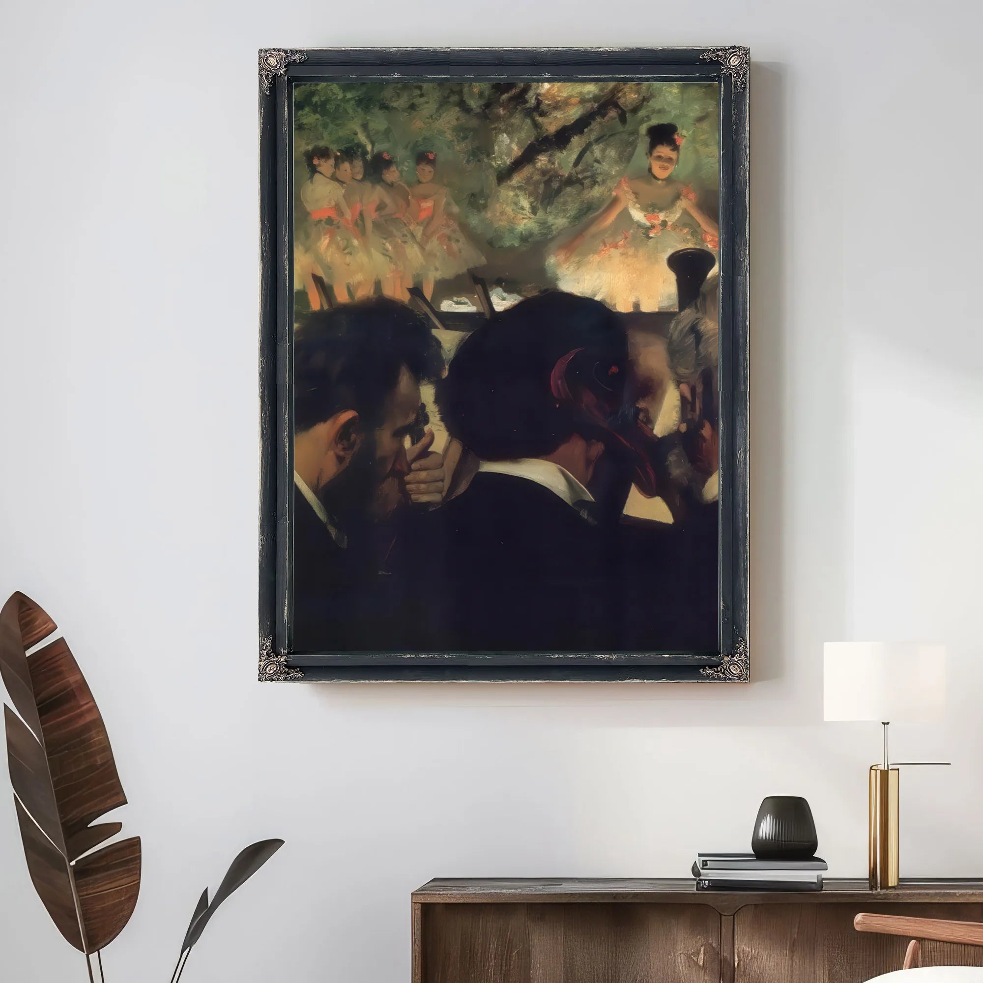 Musicians In The Orchestra By Edgar Degas Fine Art Print