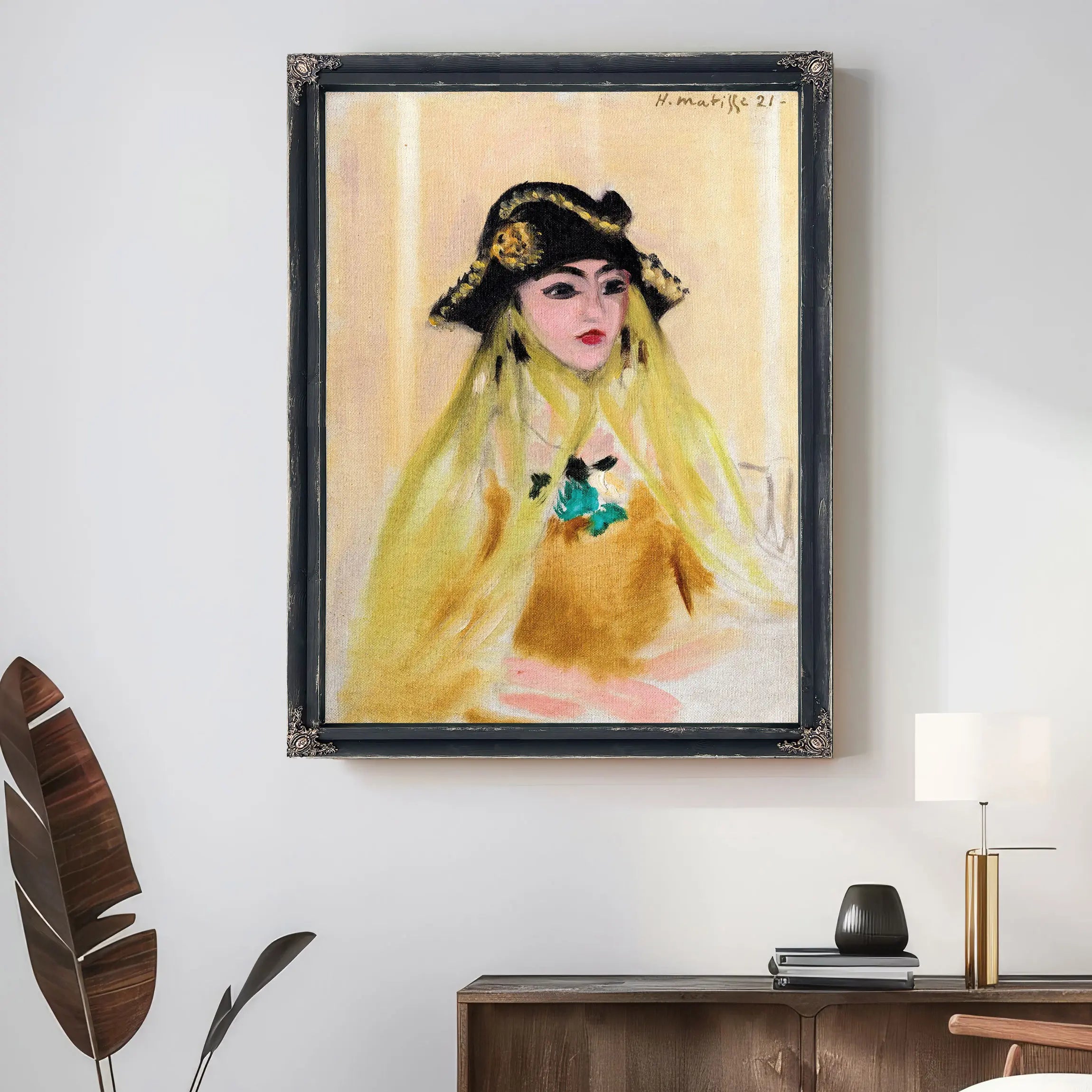 Young Woman With A Tricorn Hat by Henri Matisse