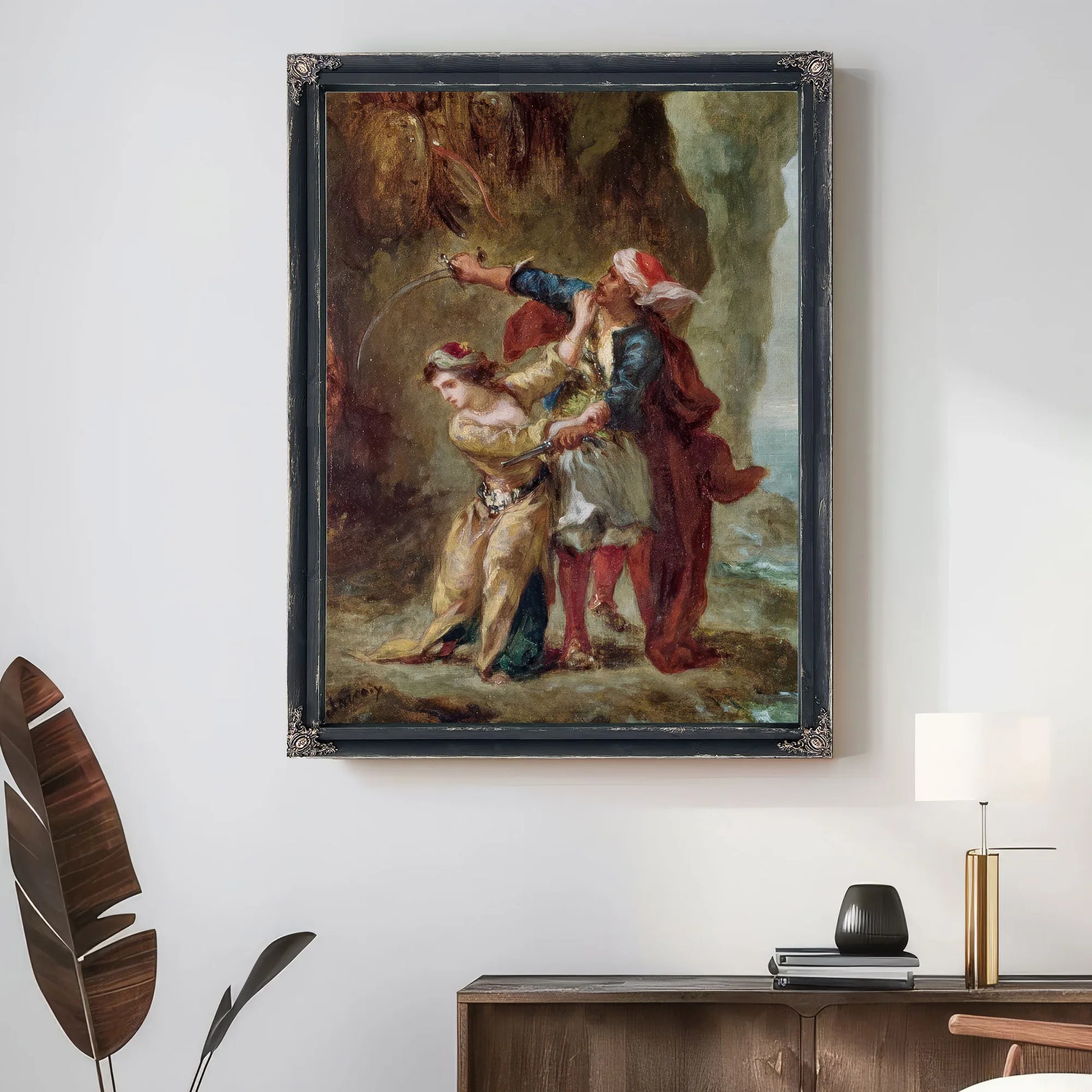 The Bride Of Abydos By Ferdinand Victor Eugene Delacroix Fine Art Print