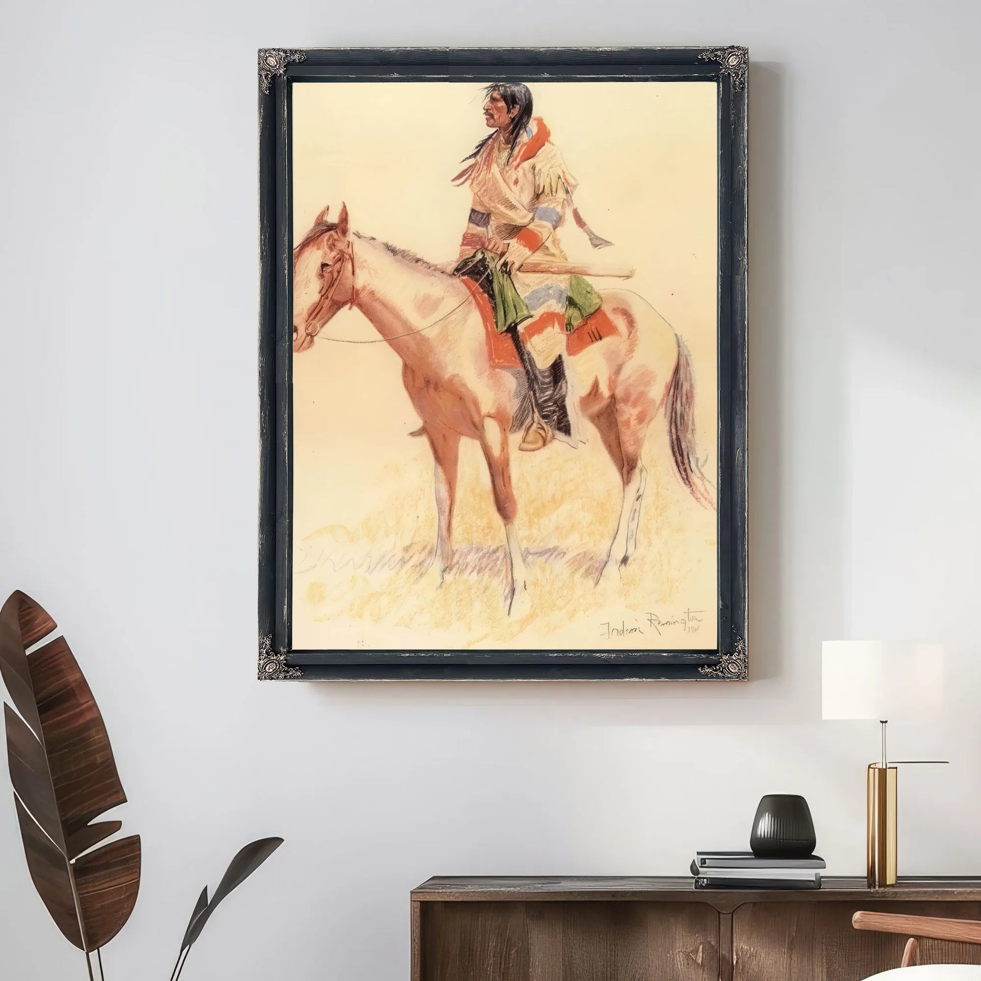 A Breed Aka An Indian Scout By Frederic Remington Fine Art Print