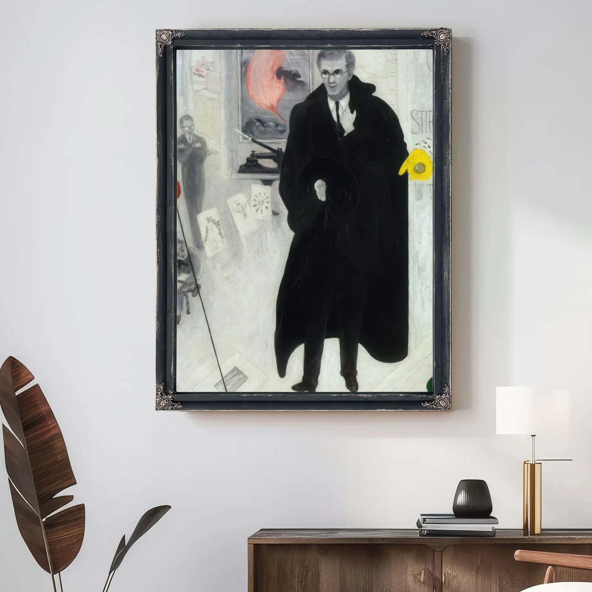 Portrait Of Alfred Stieglitz By Florine Stettheimer Fine Art Print