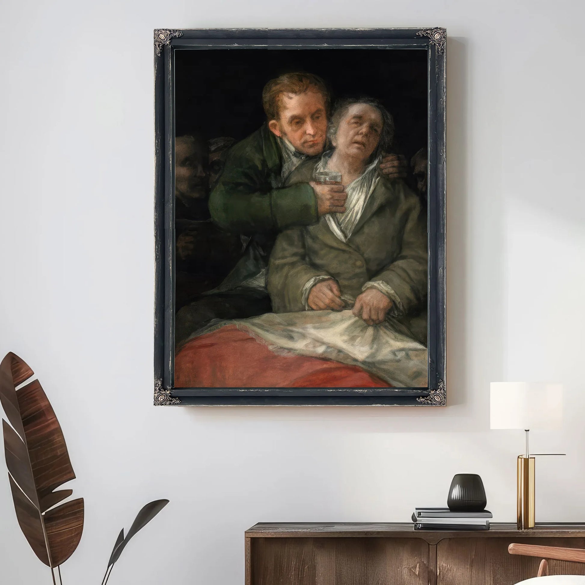 Self Portrait With Dr Arrieta By Francisco De Goya Fine Art Print