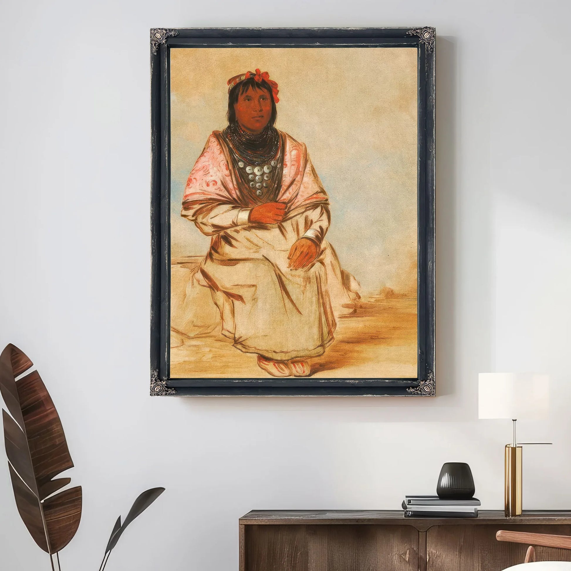 A Seminole Woman By George Catlin Fine Art Print