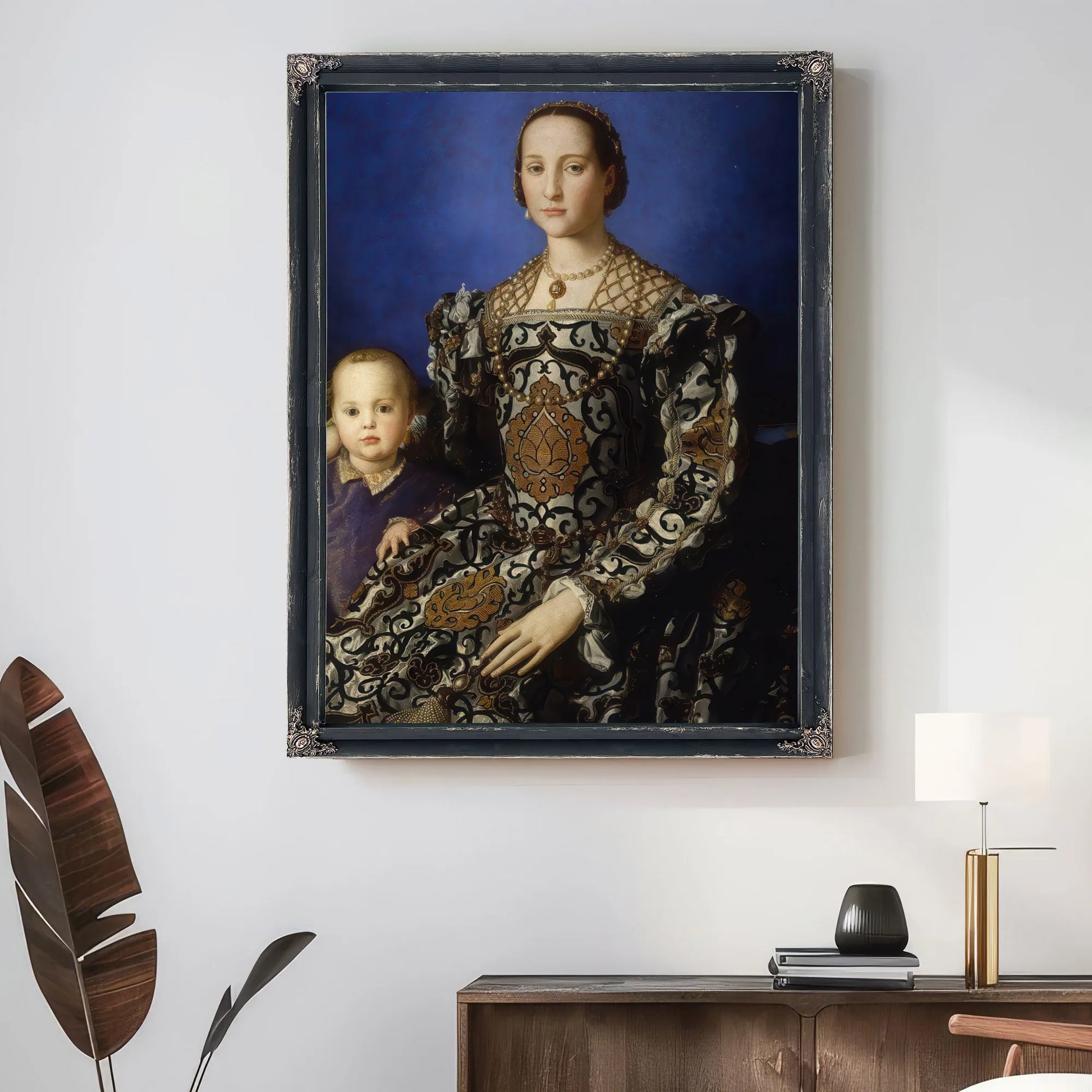 Angelo Bronzino Eleanor Of Toledo With Her Son 1554 1555 Mannerism 115X96Cm Uffizi Gallery Florence By Agnolo Bronzino Fine Art Print