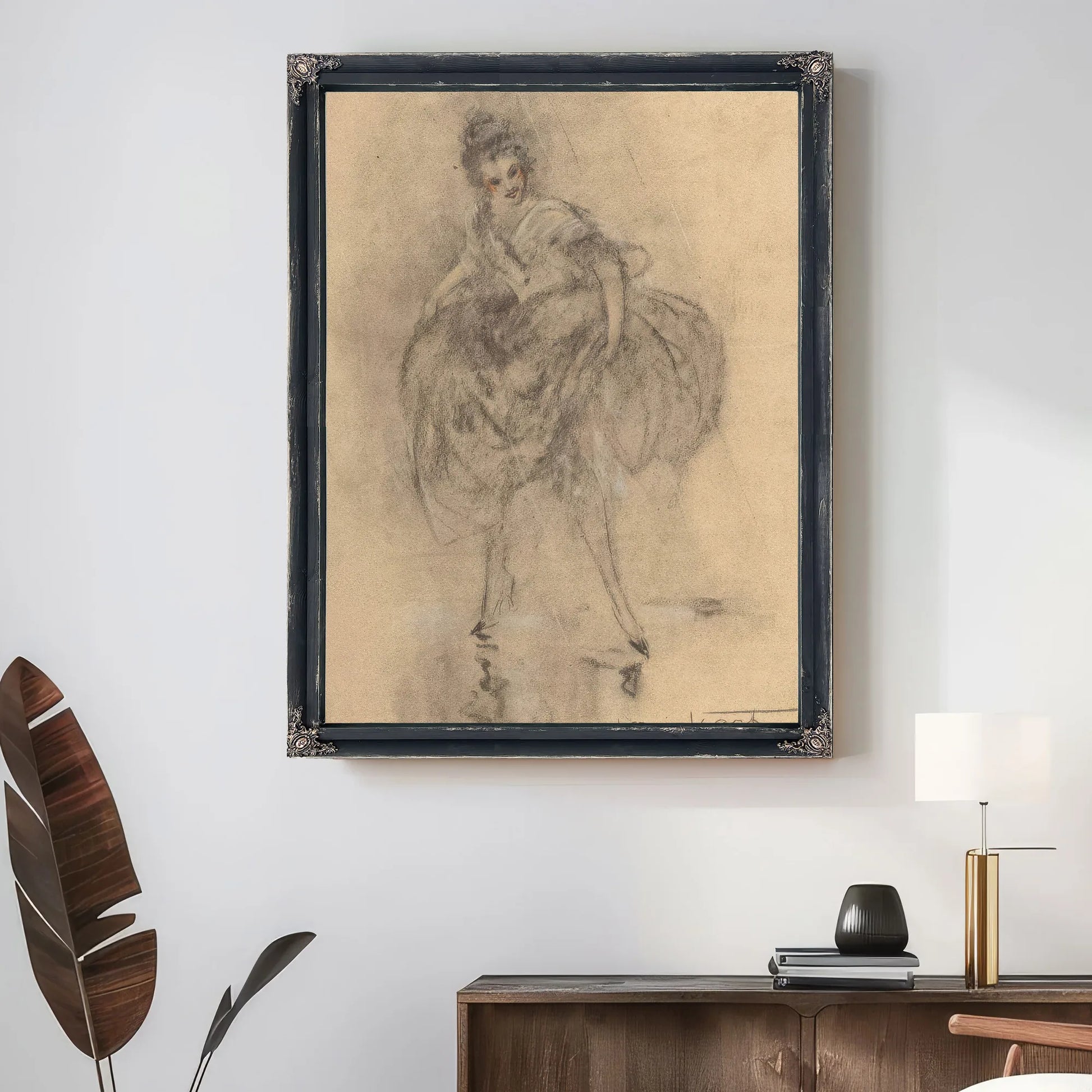 Dessin Des Femmes Circa 1928 By Louis Icart Fine Art Print