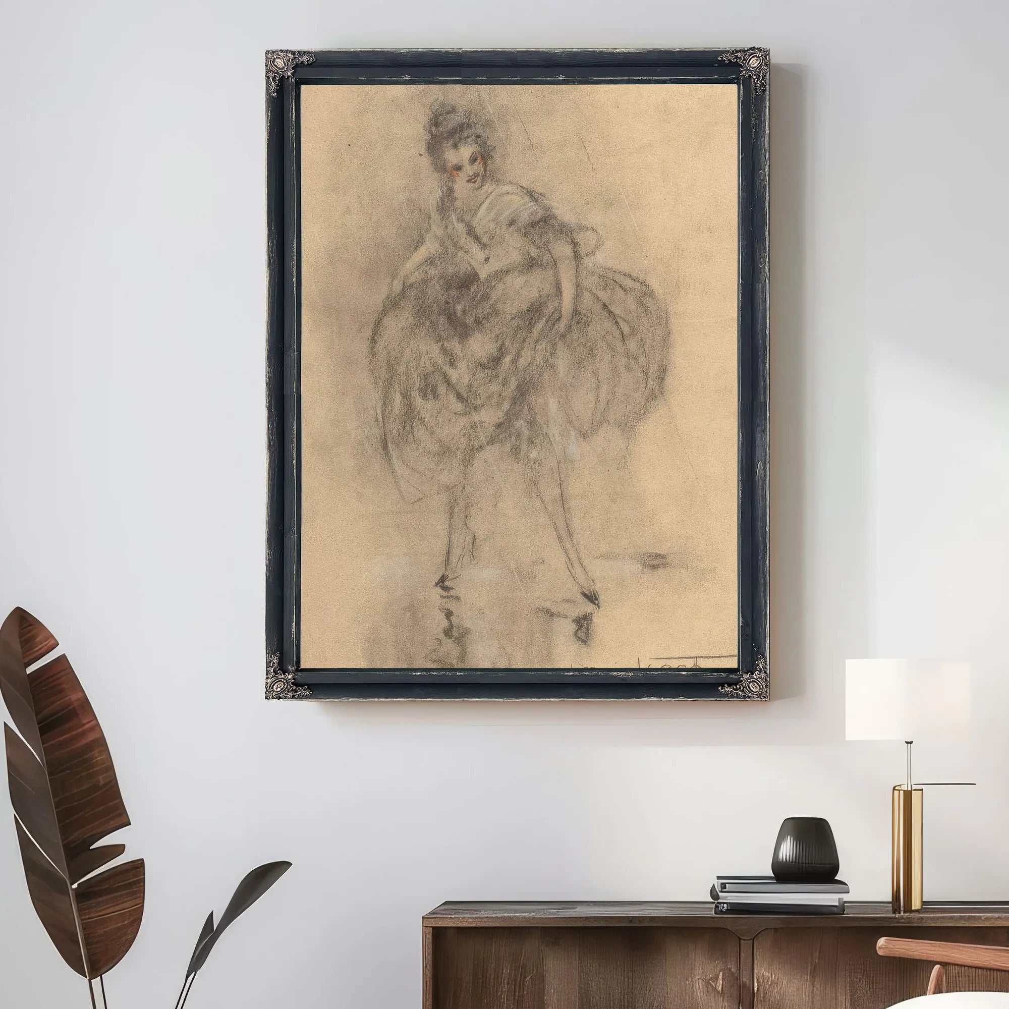 Dessin Des Femmes Circa 1928 By Louis Icart Fine Art Print
