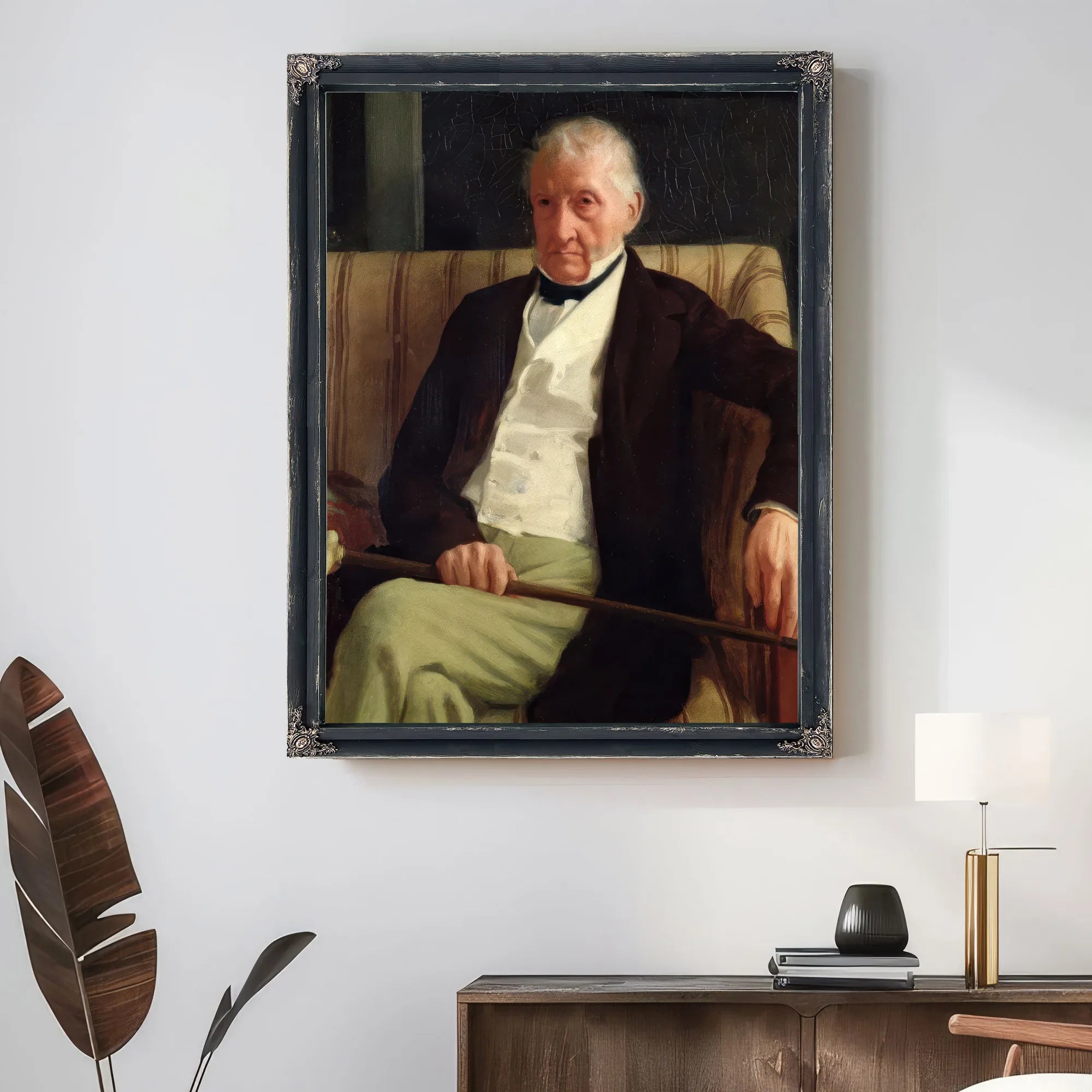 Portrait Of Hilaire Degas (1770 1858), Grandfather Of The Artist By Edgar Degas Fine Art Print