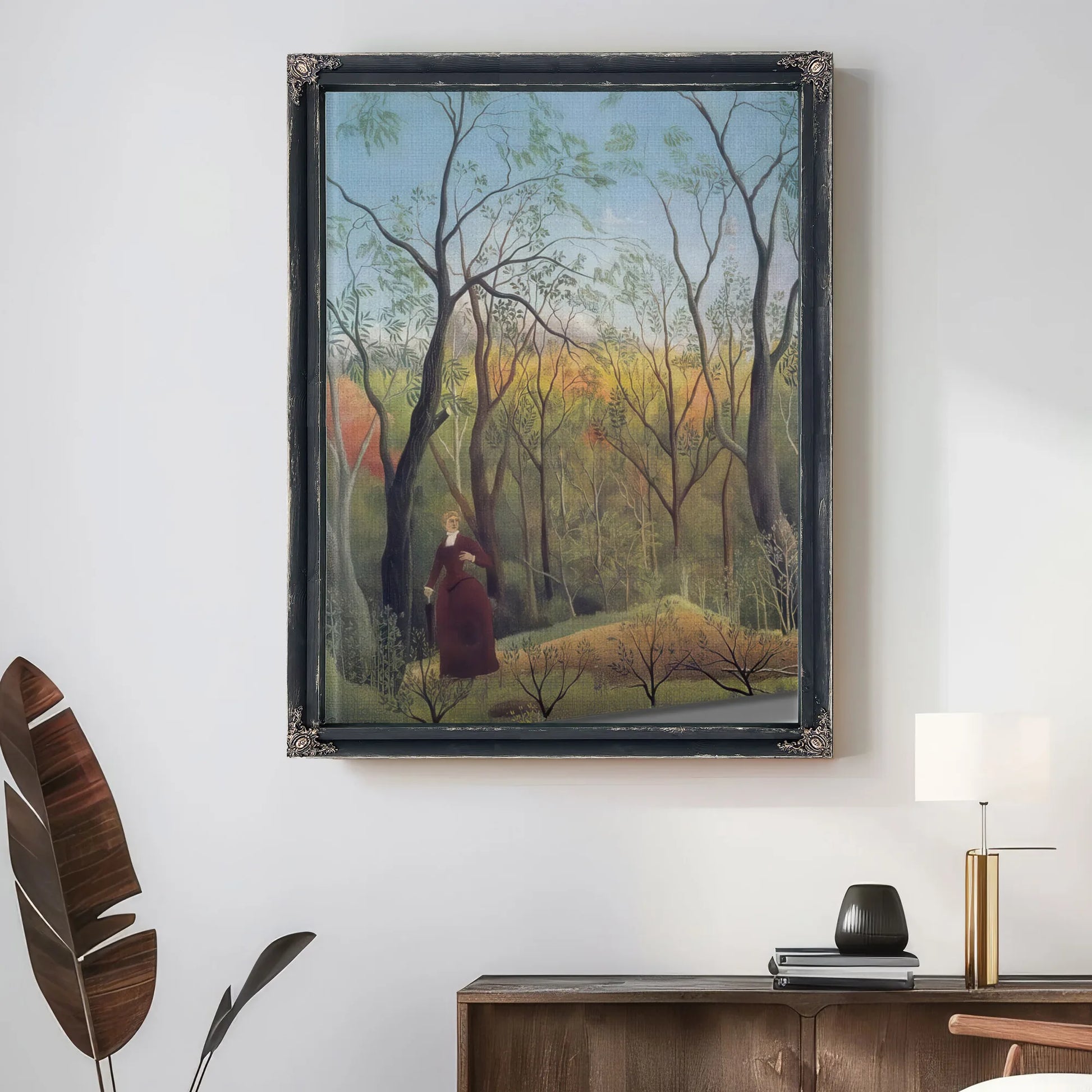 The Walk In The Forest About 1886 La Promenade Dans La Foret By Henri Rousseau Fine Art Print