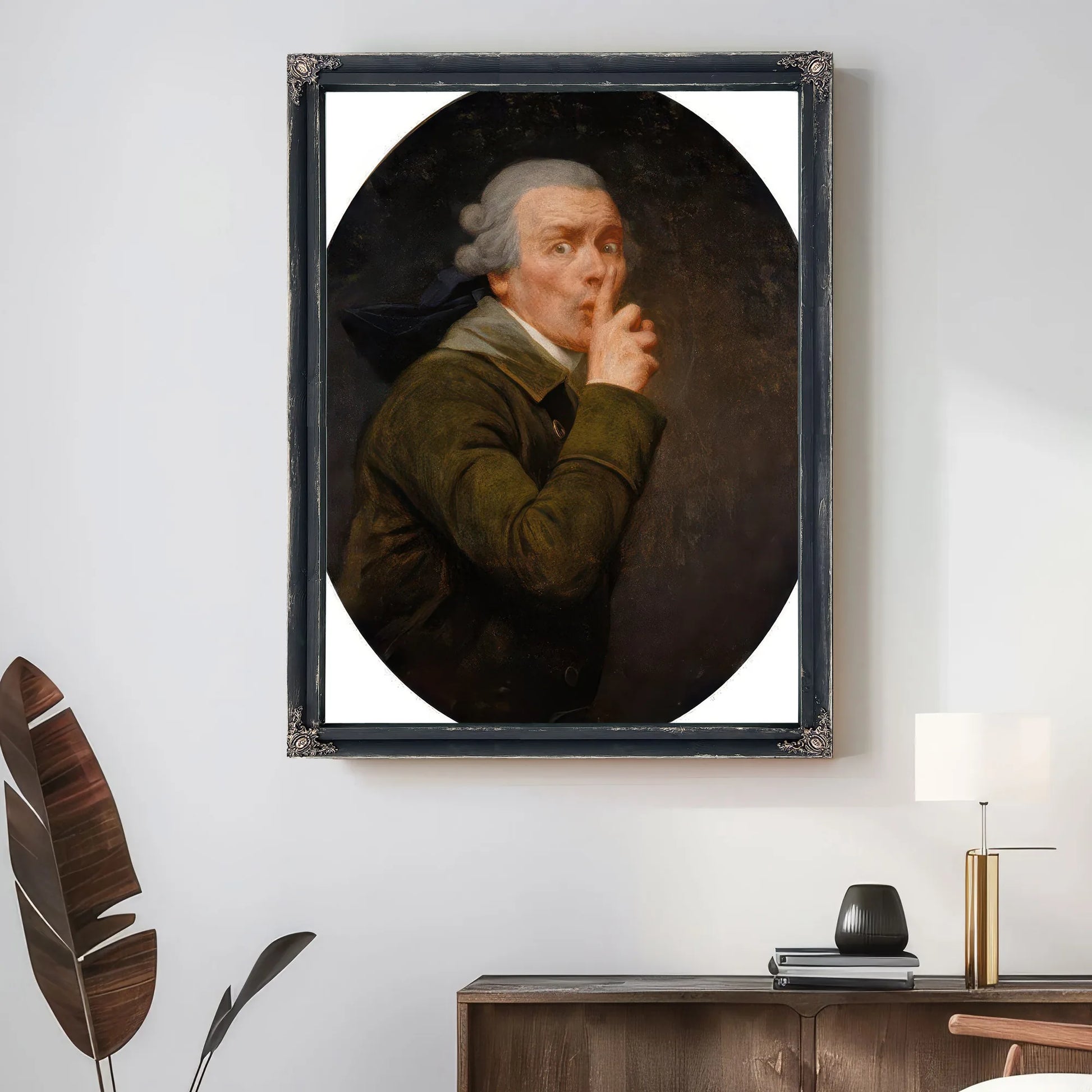 Le Discret 1791 By Joseph Ducreux Fine Art Print
