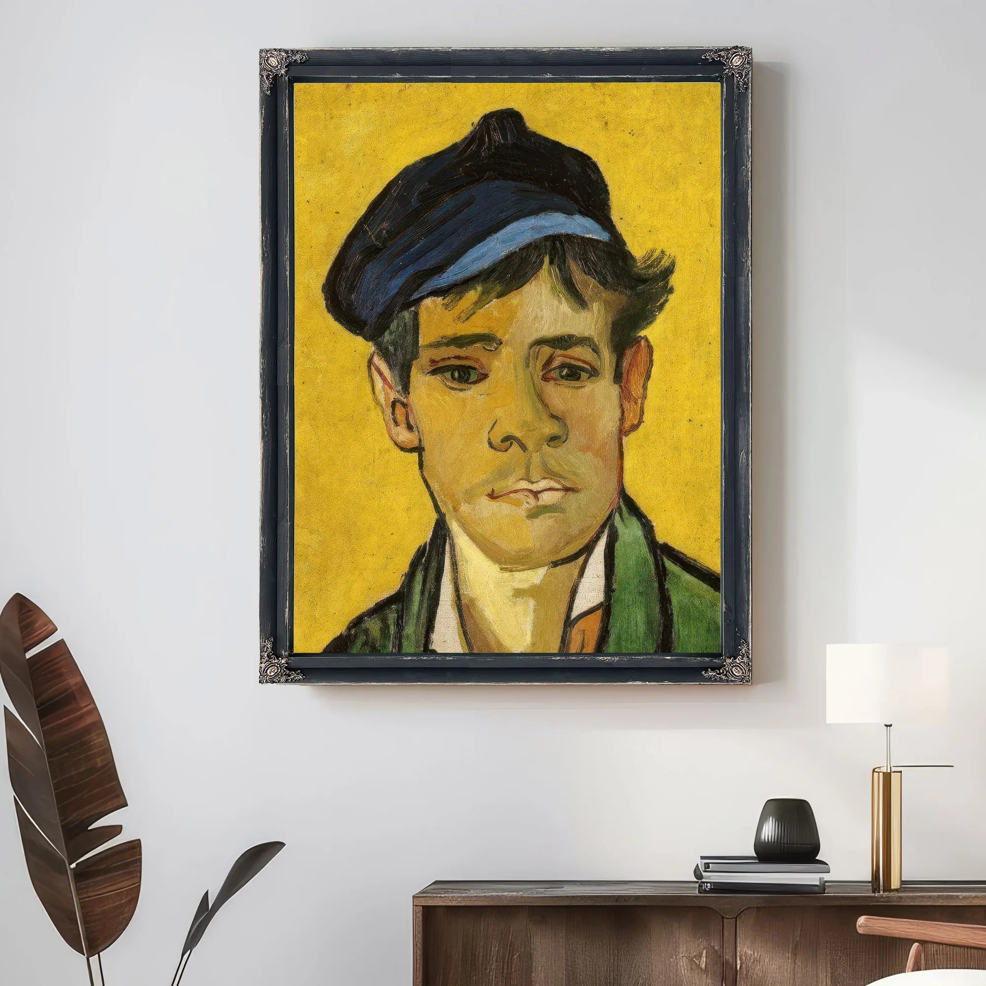 Young Man With A Hat By Vincent Van Gogh Fine Art Print