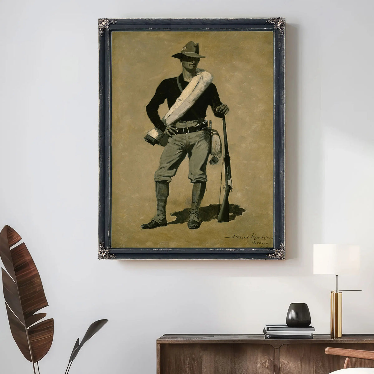U S Soldier Spanish American War by Frederic Remington