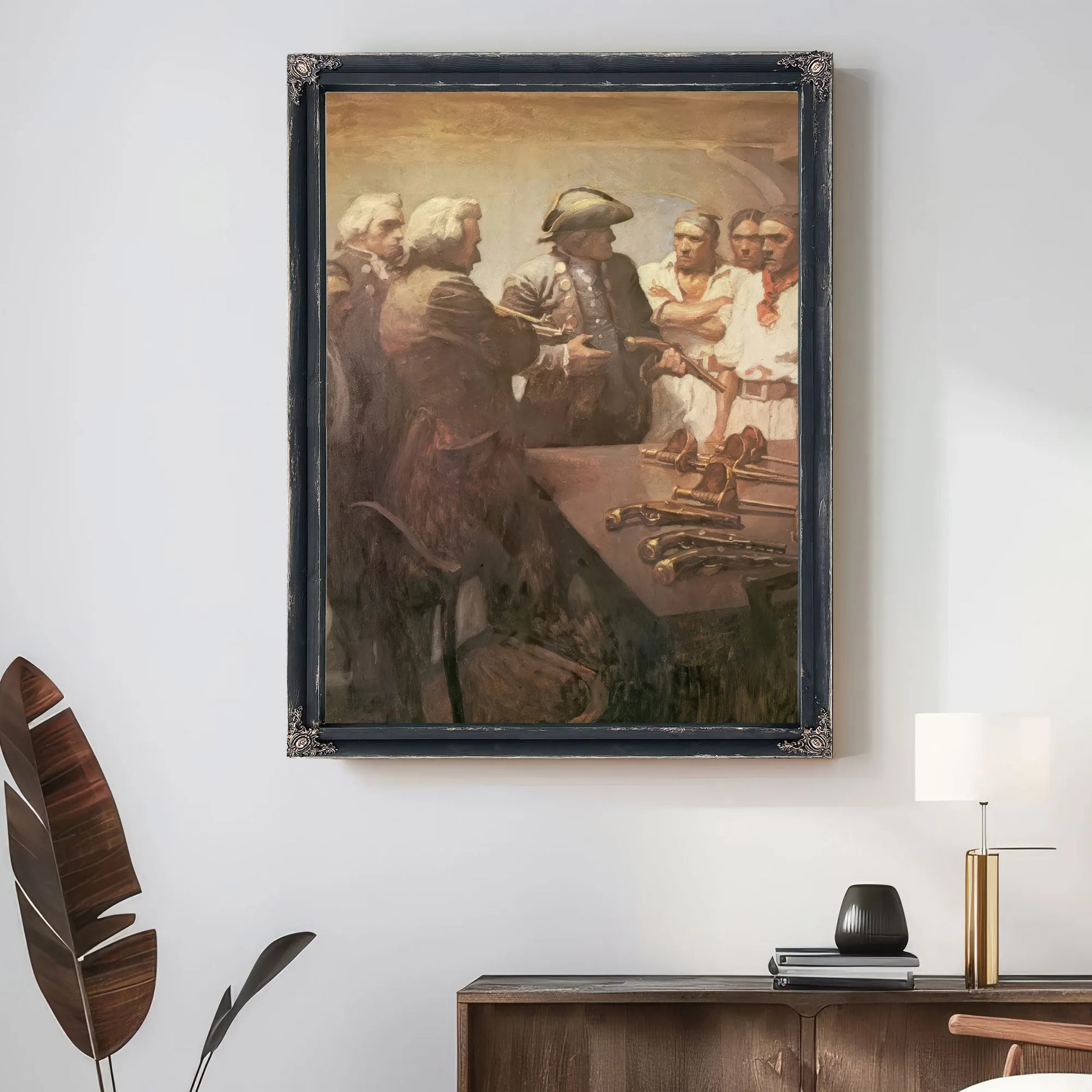 Preparing For The Mutiny By NC Wyeth Fine Art Print