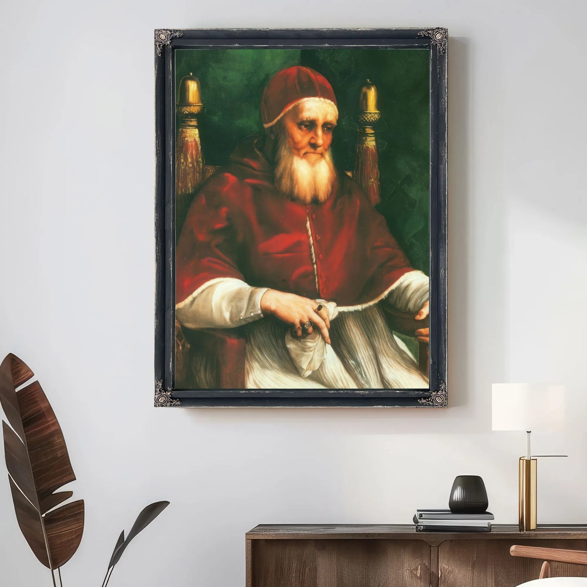 Portrait Of Pope Julius Ii By Raphael Fine Art Print