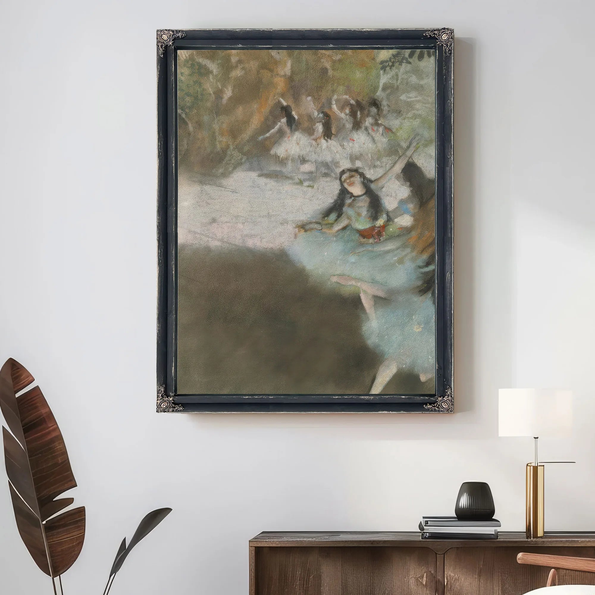 On The Stage By Edgar Degas Fine Art Print