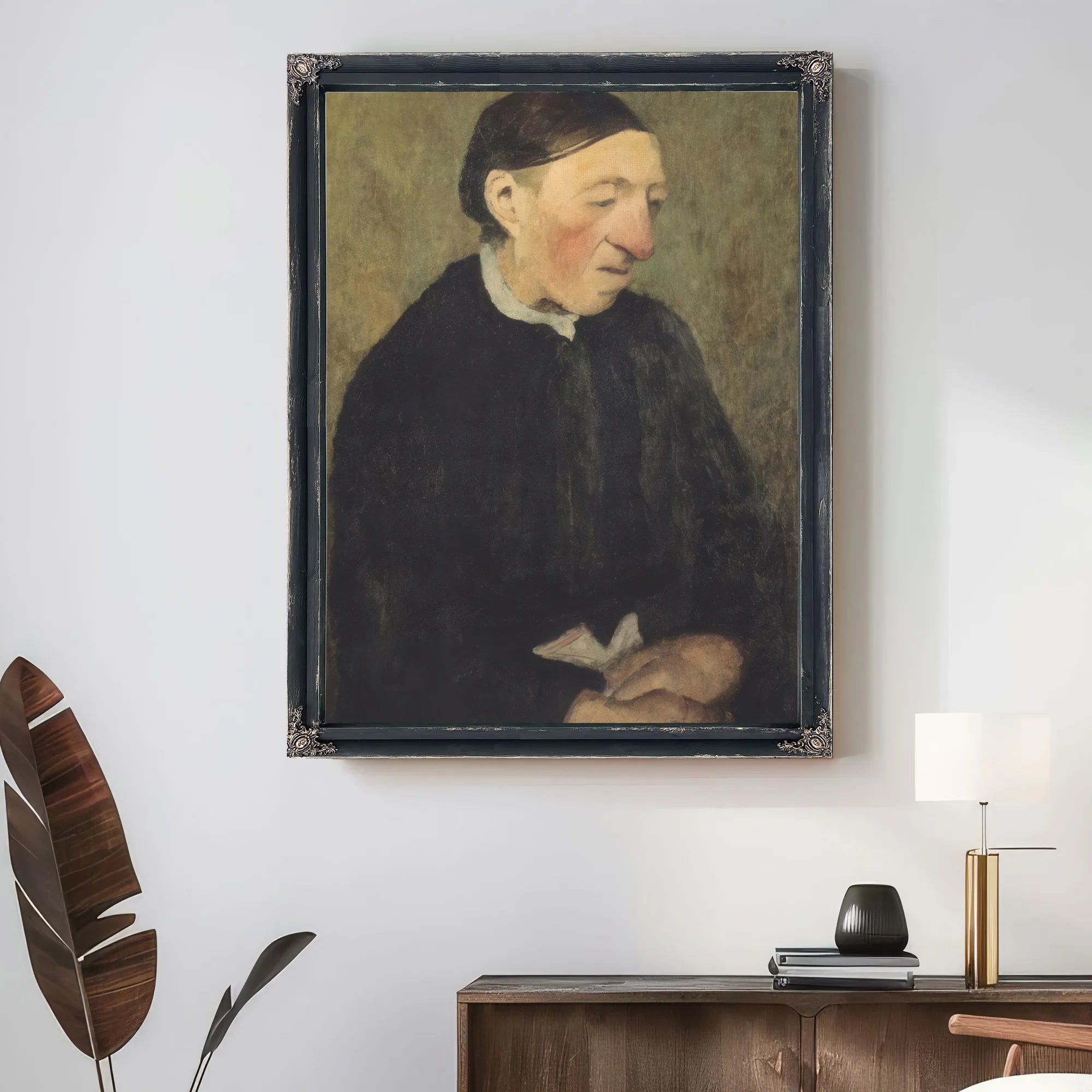 Old Woman With Handkerchief By Paula Modersohn Becker Fine Art Print