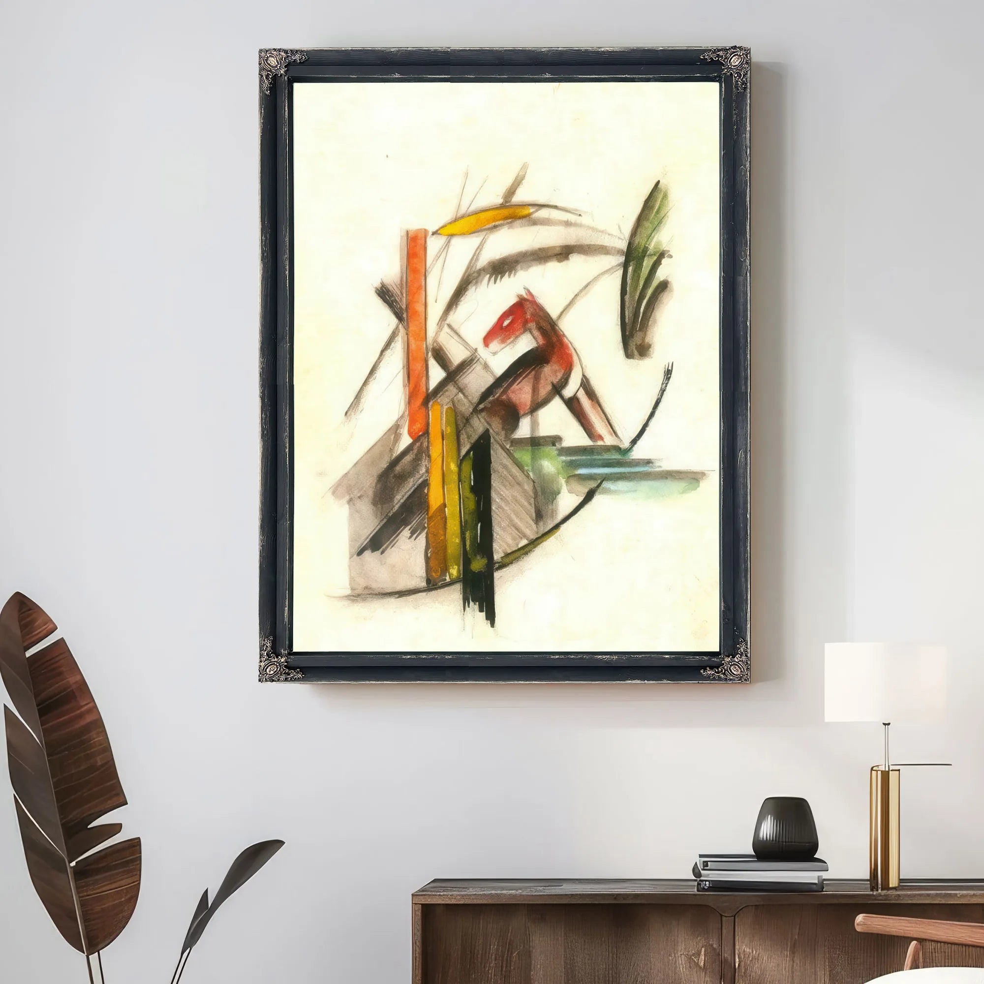 Reddish Animal By Franz Marc Fine Art Print