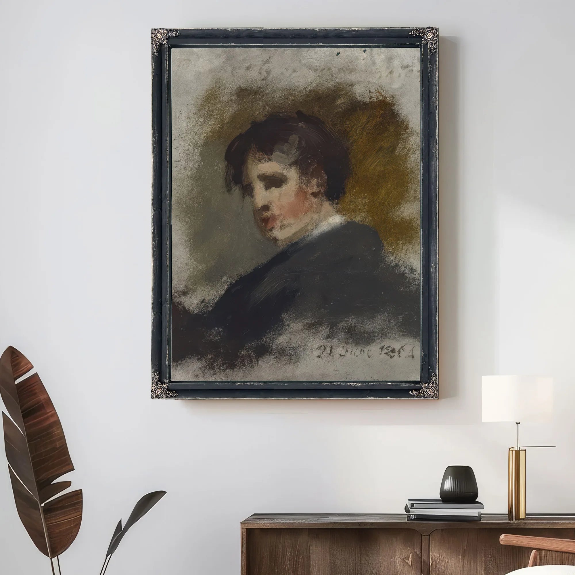 Portrait Sketch By Thomas Sully Fine Art Print