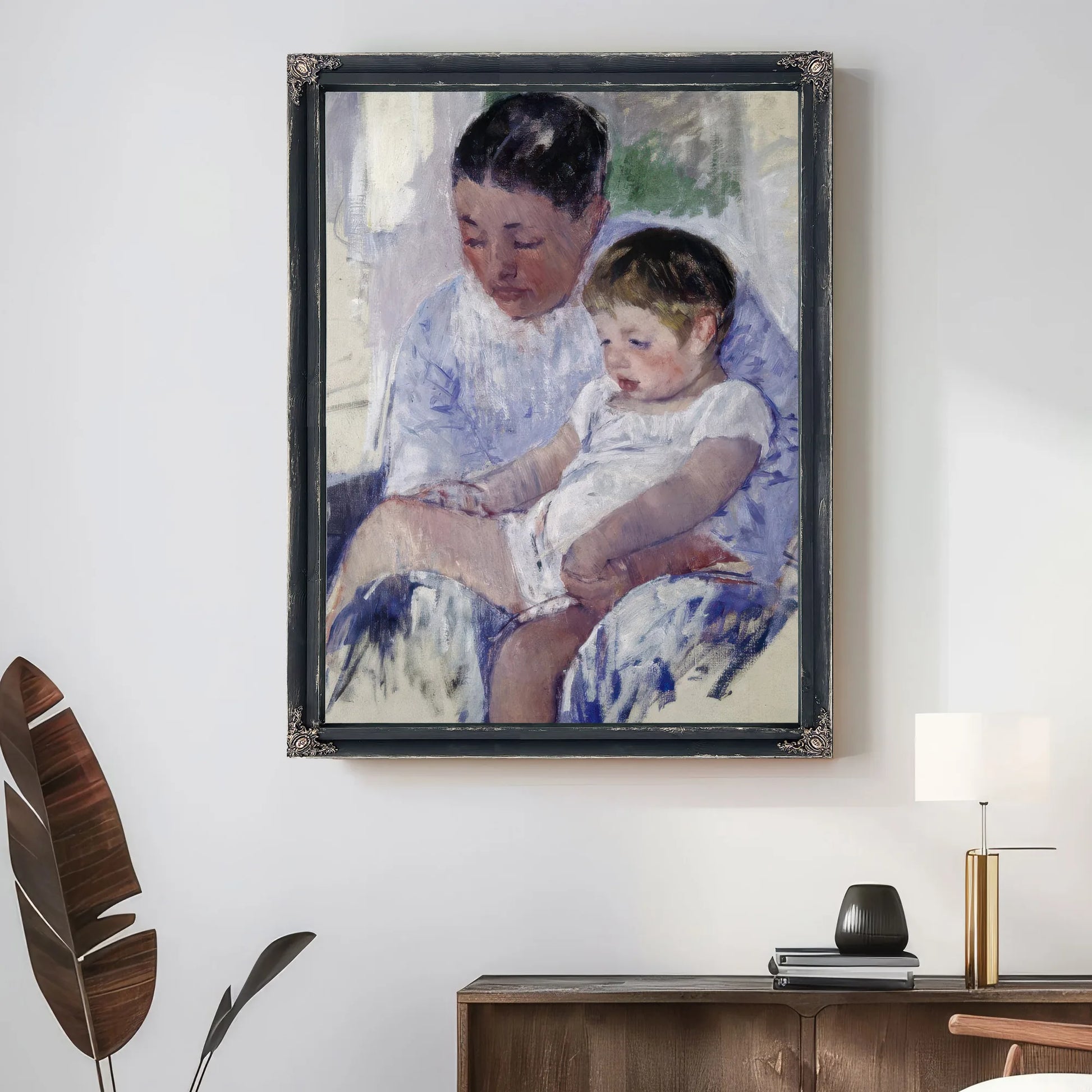 Jenny And Her Sleepy Child By Mary Cassatt Fine Art Print