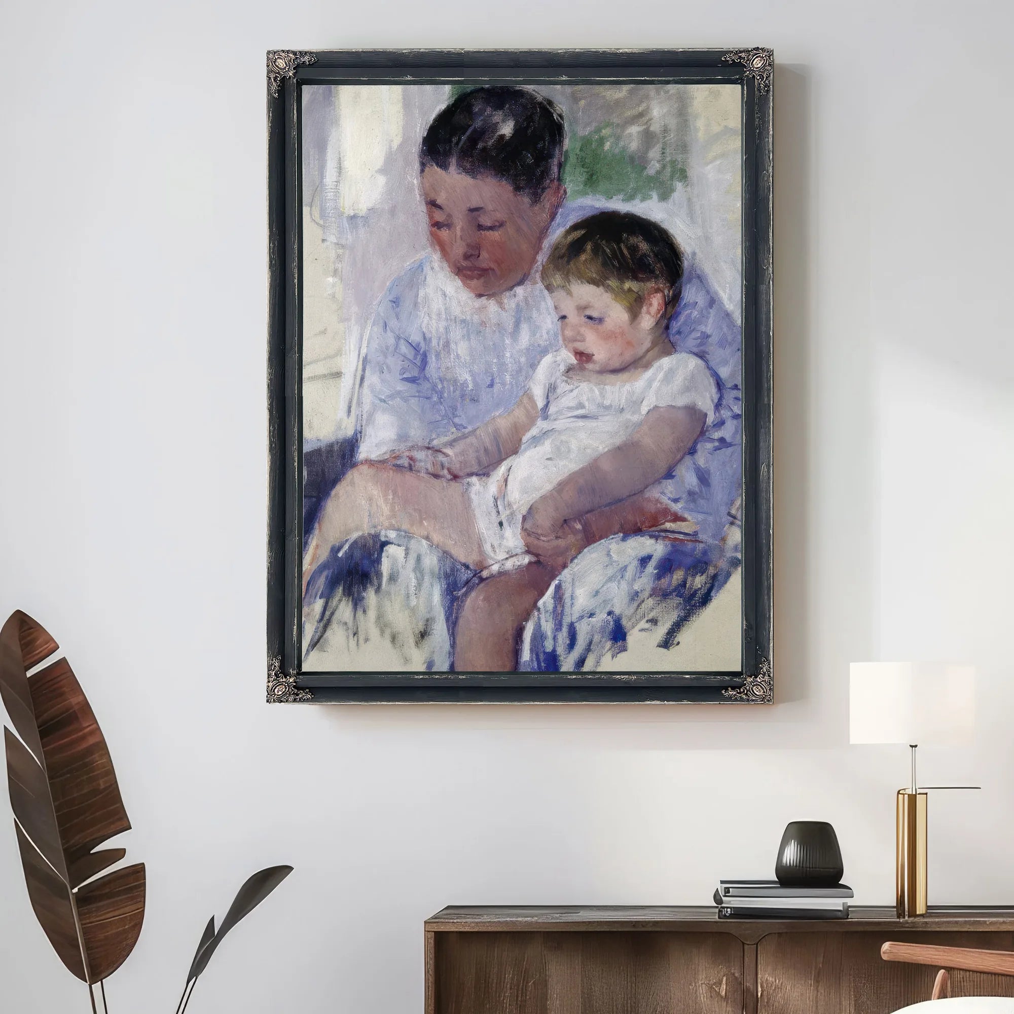Jenny And Her Sleepy Child By Mary Cassatt Fine Art Print