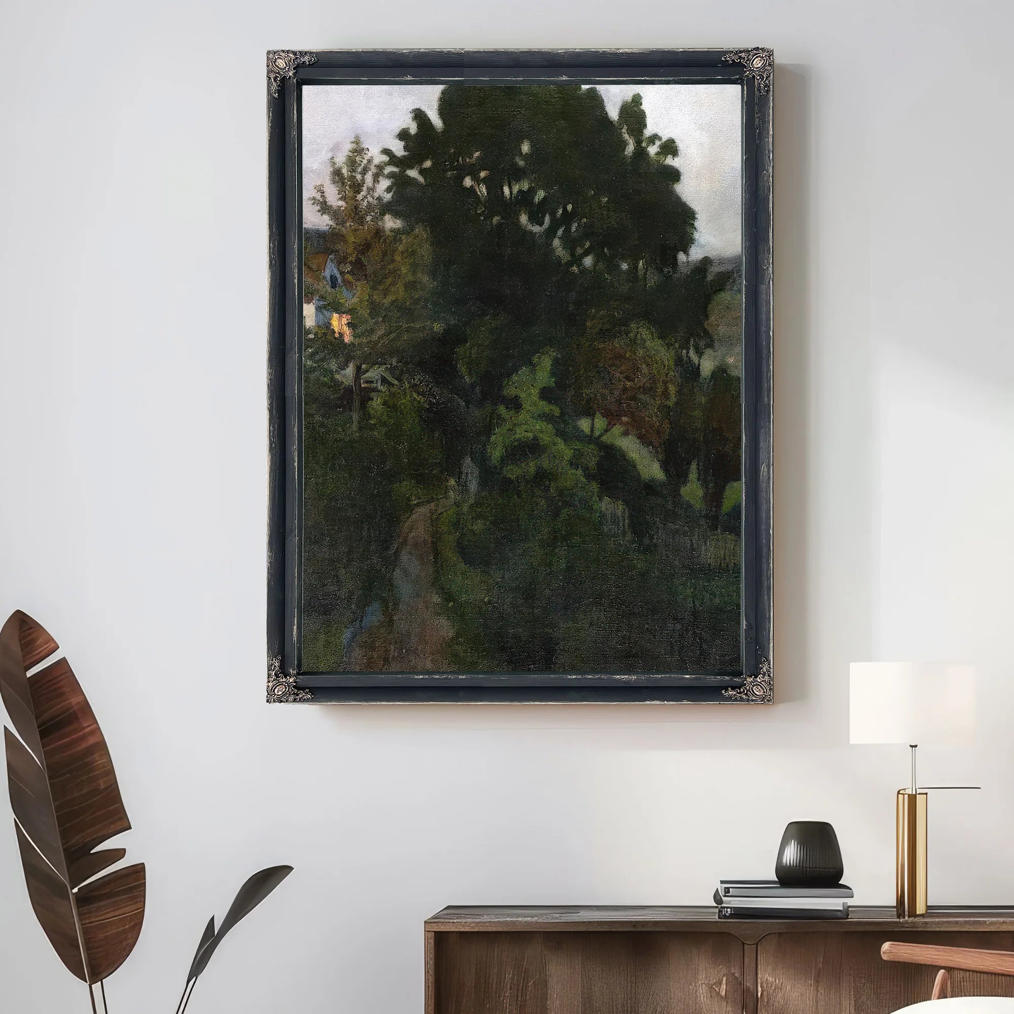 Autumn Dusk In The Garden By Nicolai Astrup Fine Art Print