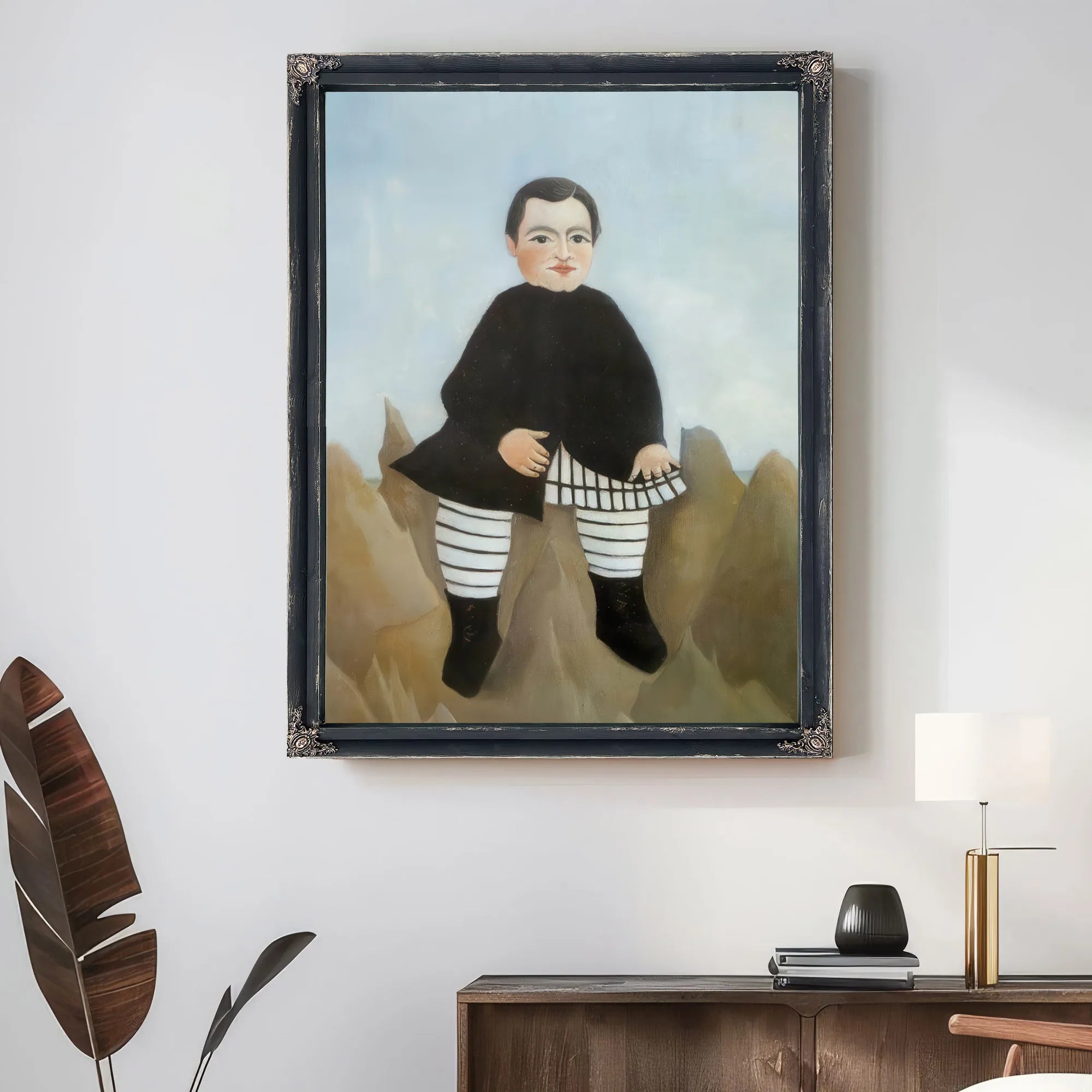 Boy On The Rocks 1895 1897 By Henri Rousseau Fine Art Print