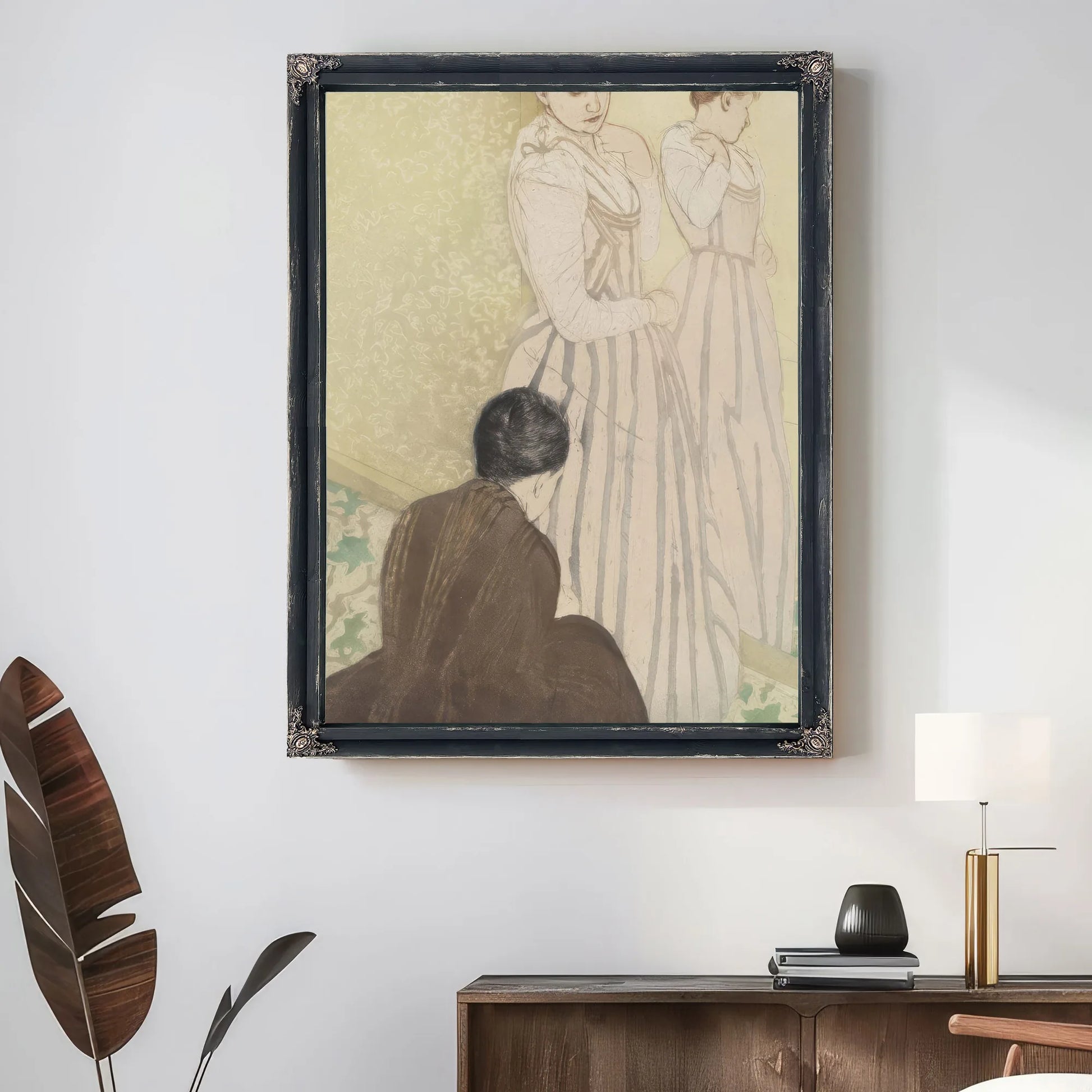 The Fitting By Mary Cassatt Fine Art Print