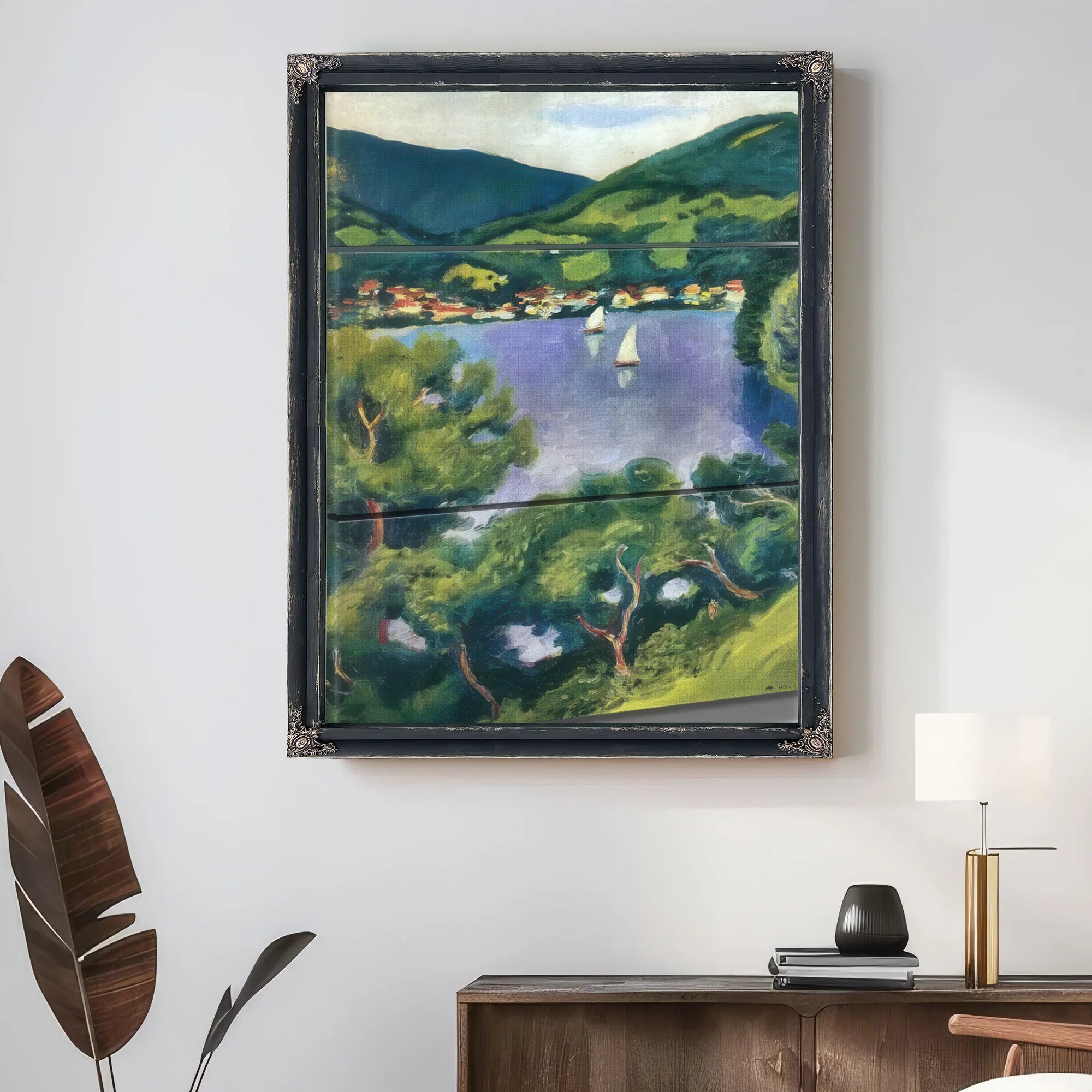 View Of Tegernsee By August Macke Fine Art Print