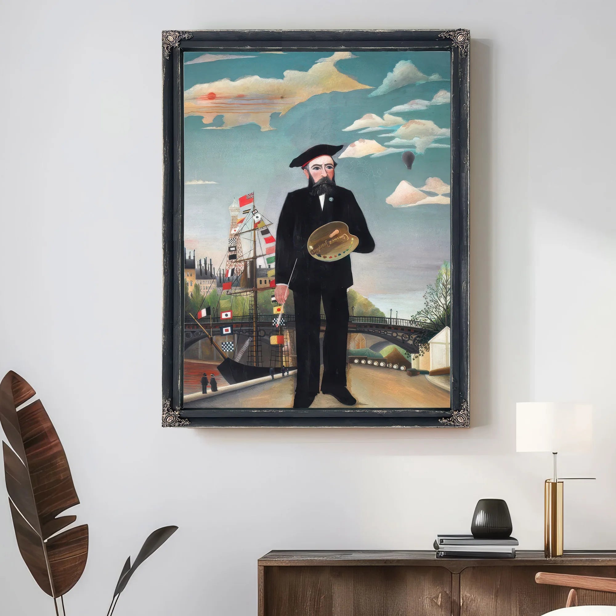 Myself Portrait Landscape By Henri Julien Felix Rousseau Fine Art Print