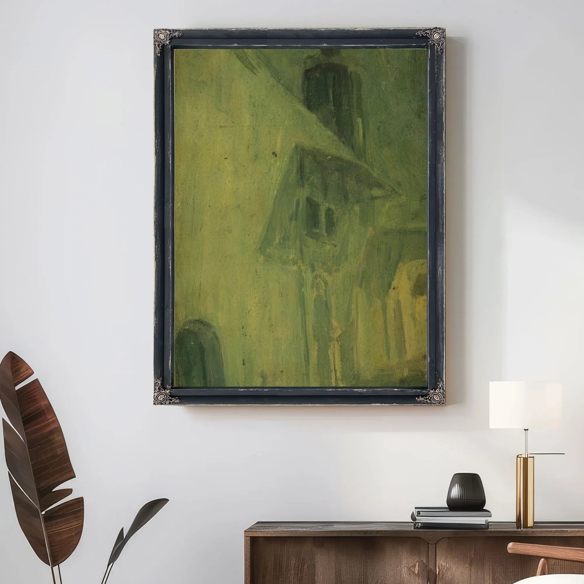 The House (Wall) In Blue By Henry Ossawa Tanner Fine Art Print