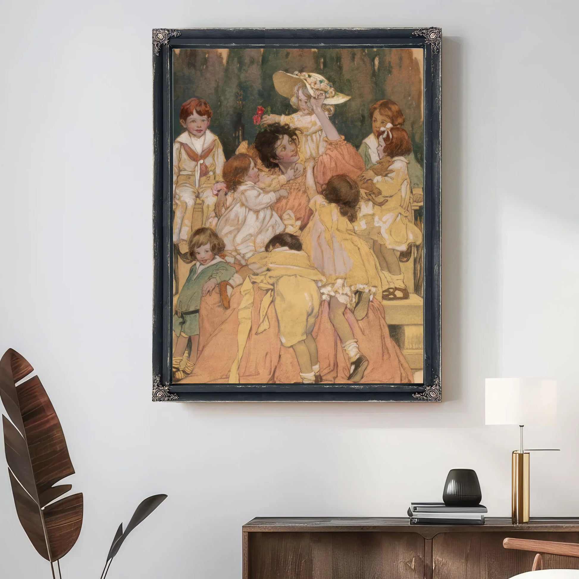 A Childs Garden Of Verses Book Illustration 1905 By Jessie Willcox Smith Fine Art Print