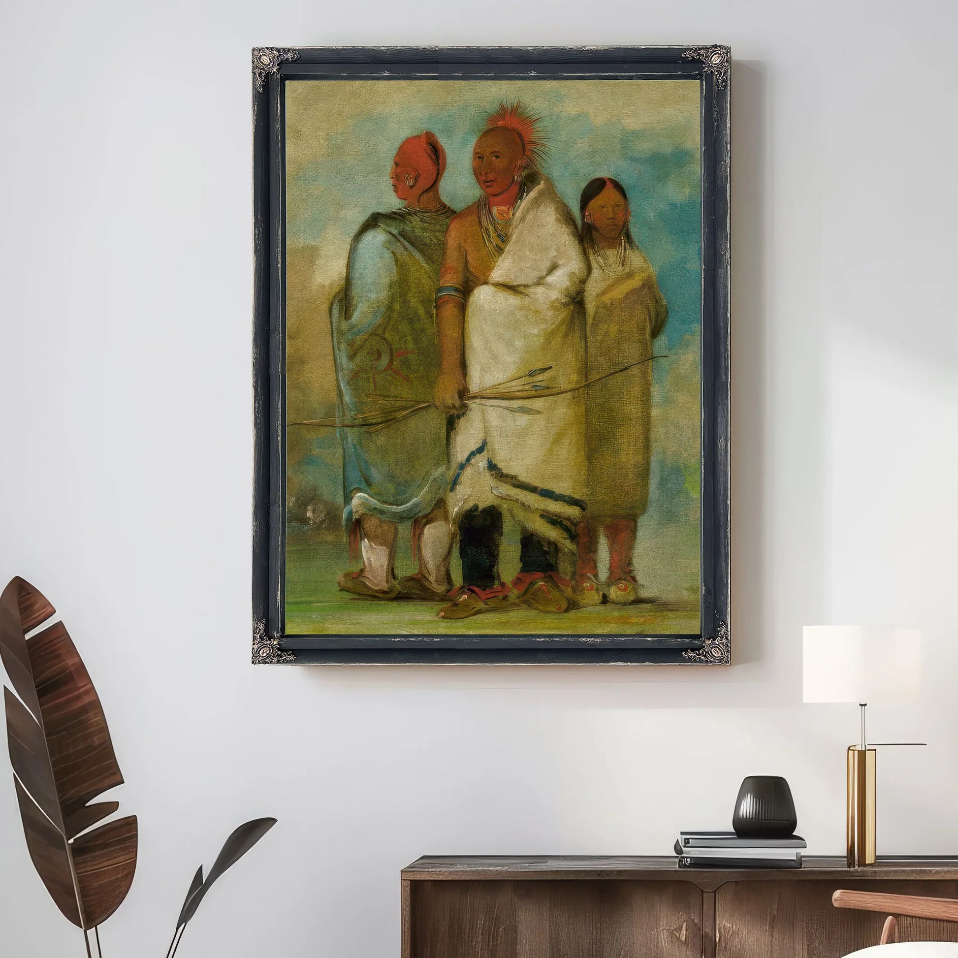 Three Fox Indians By George Catlin Fine Art Print