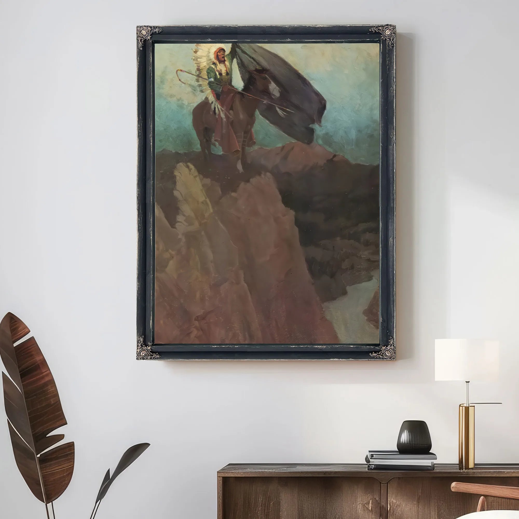 Calling The Sun Dance By NC Wyeth Fine Art Print