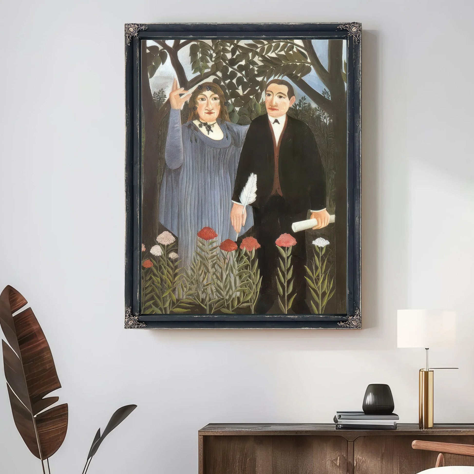 He Muse Inspiring The Poet 1909 By Henri Rousseau Fine Art Print