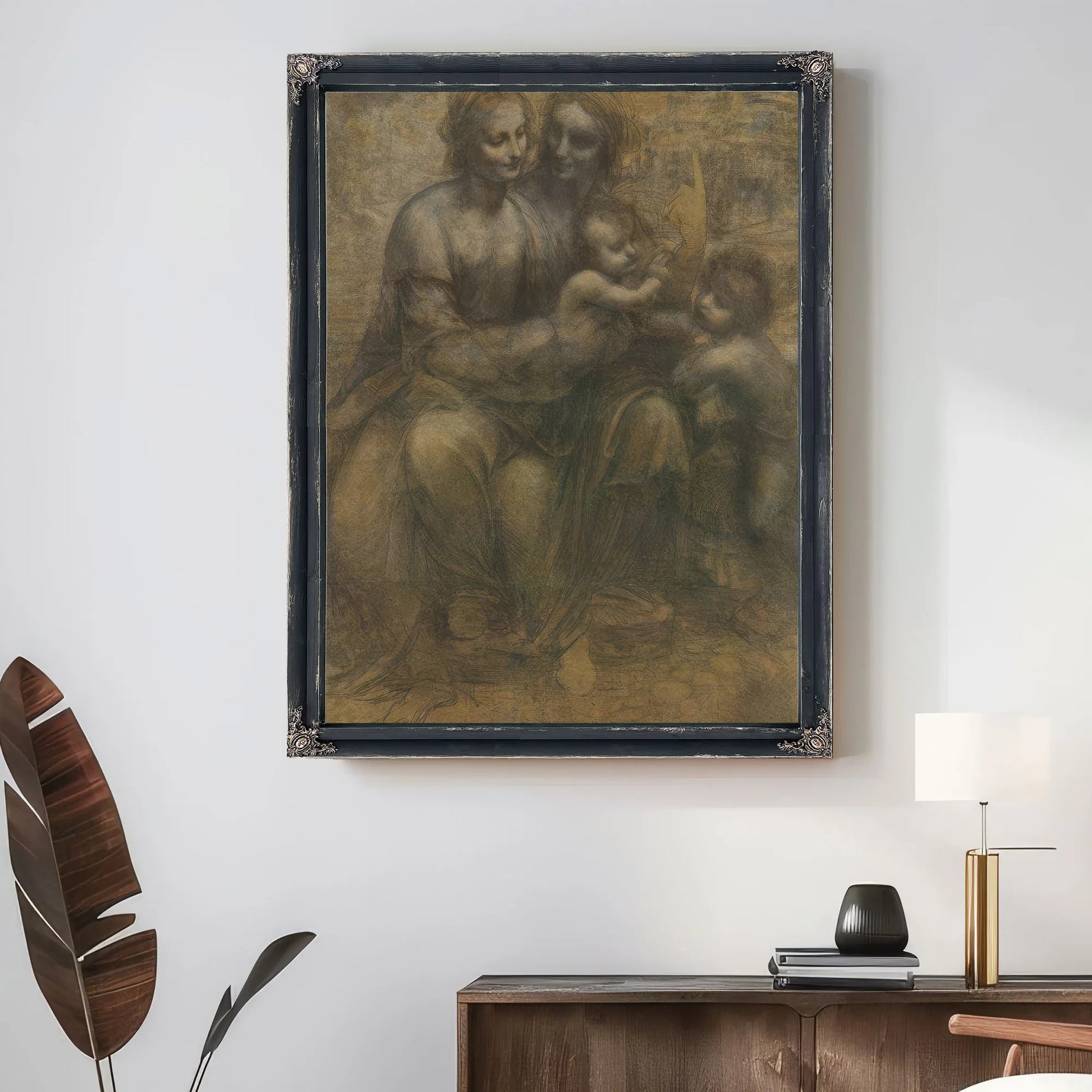 The Virgin And Child With Saint Anne And Saint John The Baptist By Leonardo Da Vinci Fine Art Print