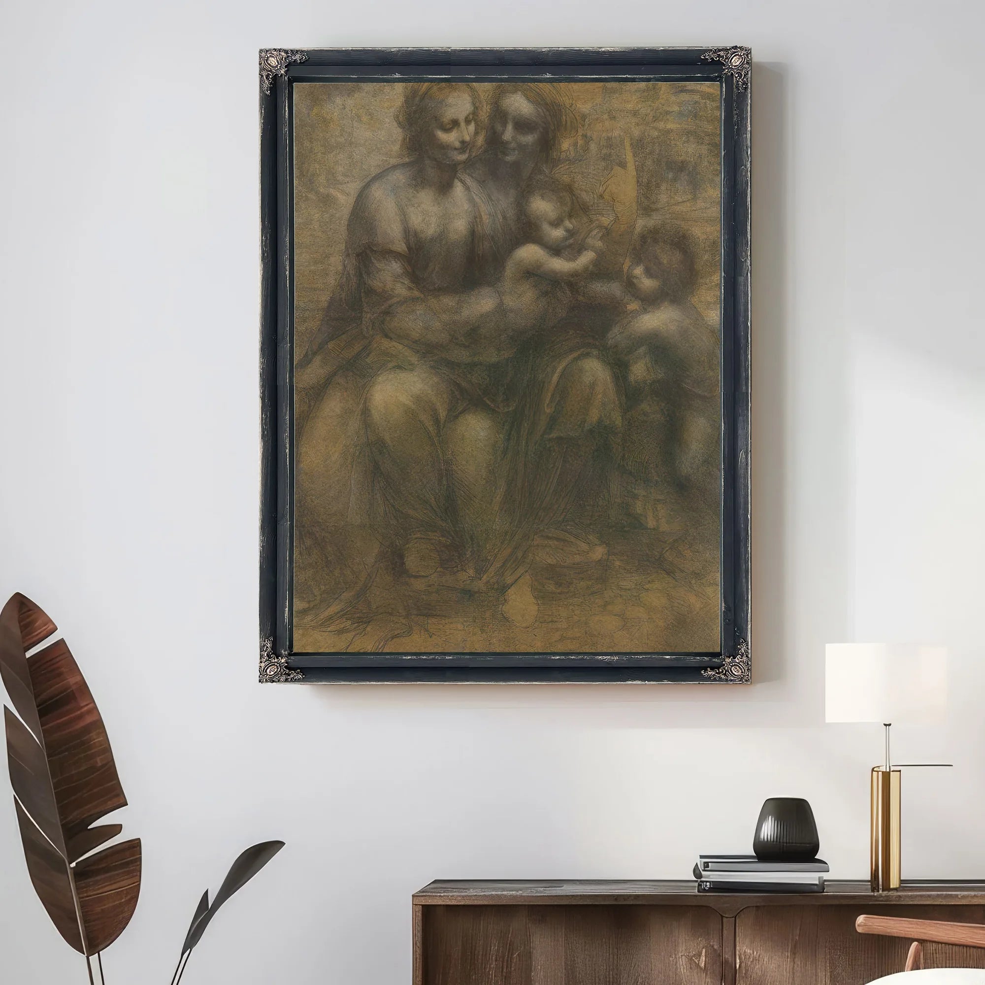 The Virgin And Child With Saint Anne And Saint John The Baptist By Leonardo Da Vinci Fine Art Print