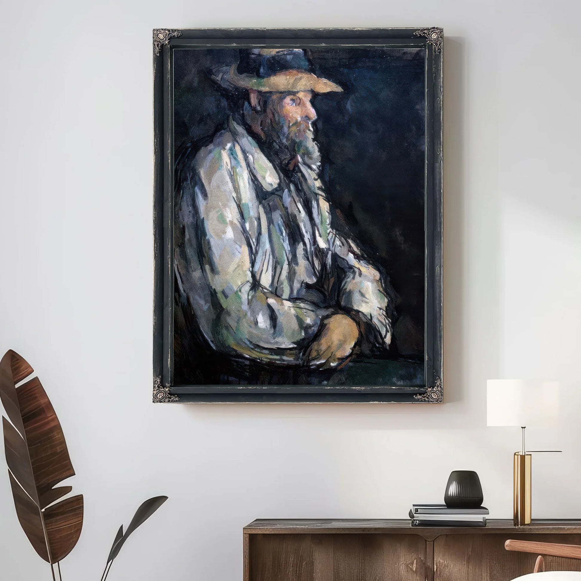 Portrait Of Vallier By Paul Cezanne Fine Art Print
