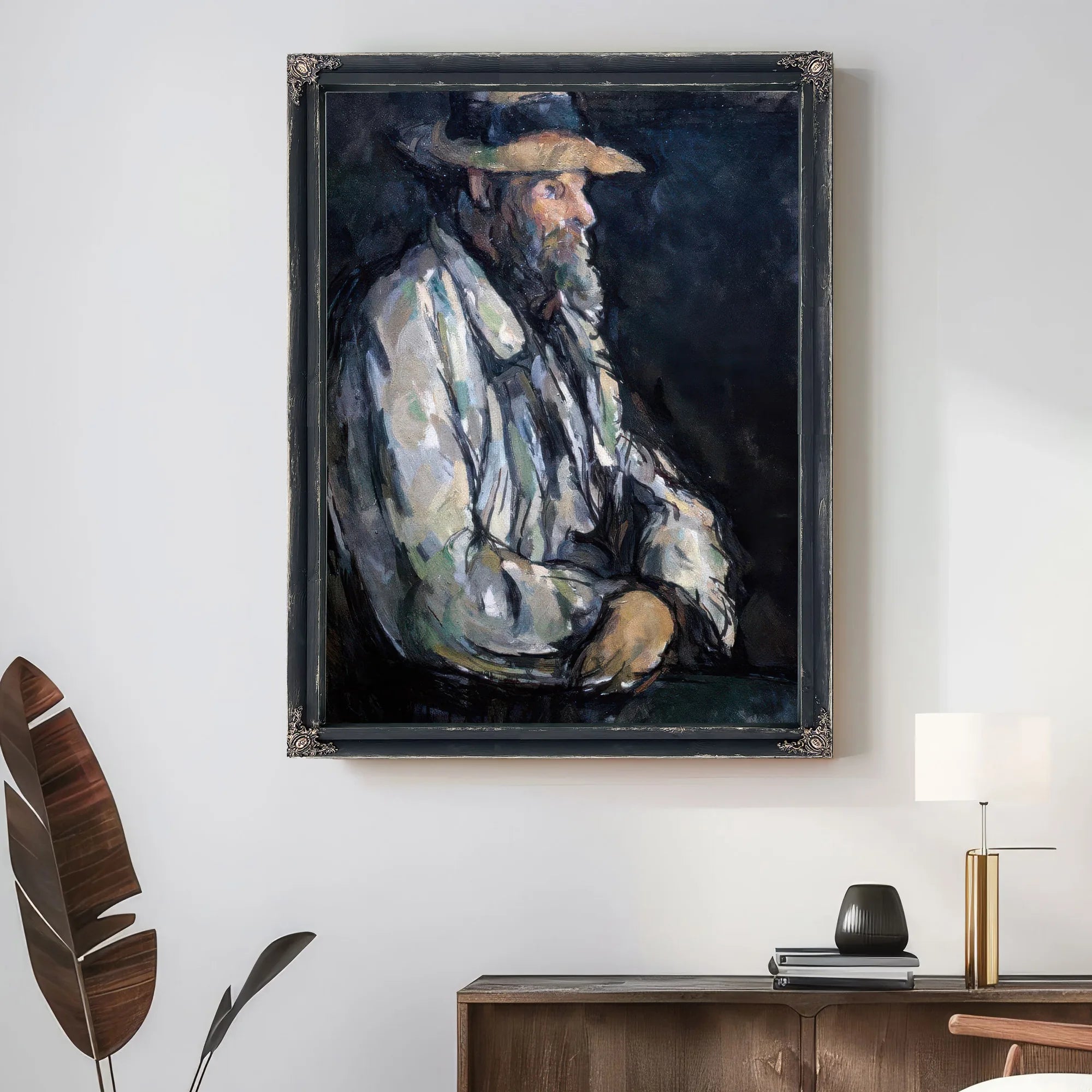Portrait Of Vallier By Paul Cezanne Fine Art Print