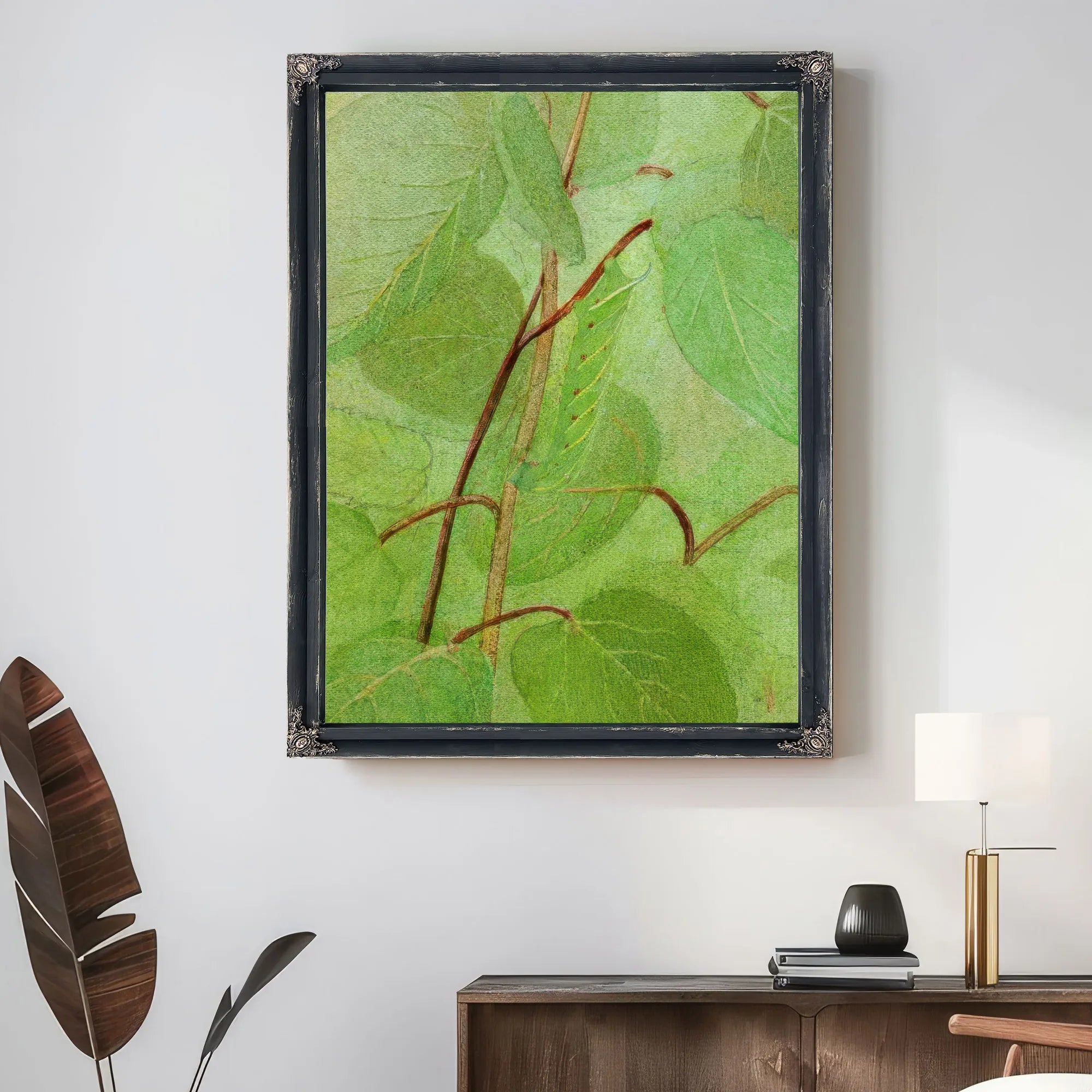 Sphinx Caterpillar, Study For Book Concealing Coloration In The Animal Kingdom By Abbott Handerson Thayer Fine Art Print