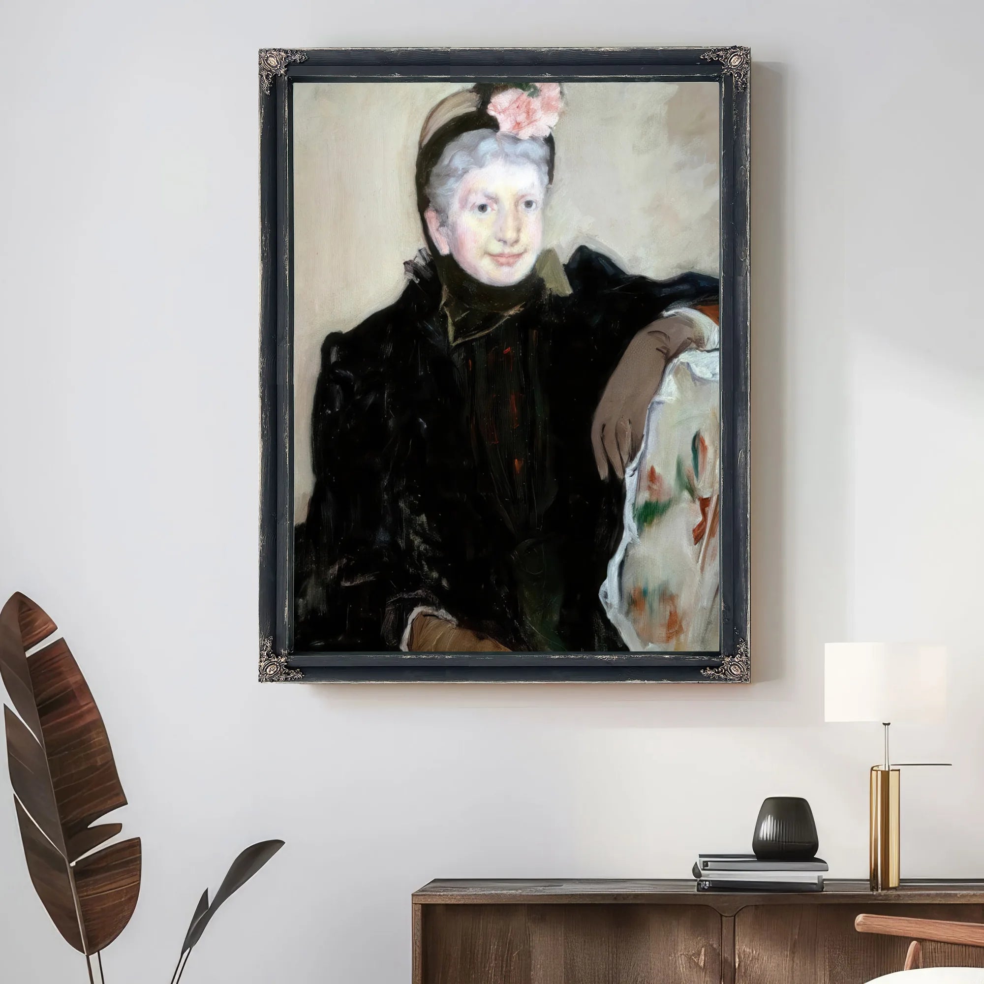 Portrait Of An Elderly Lady By Mary Cassatt Fine Art Print