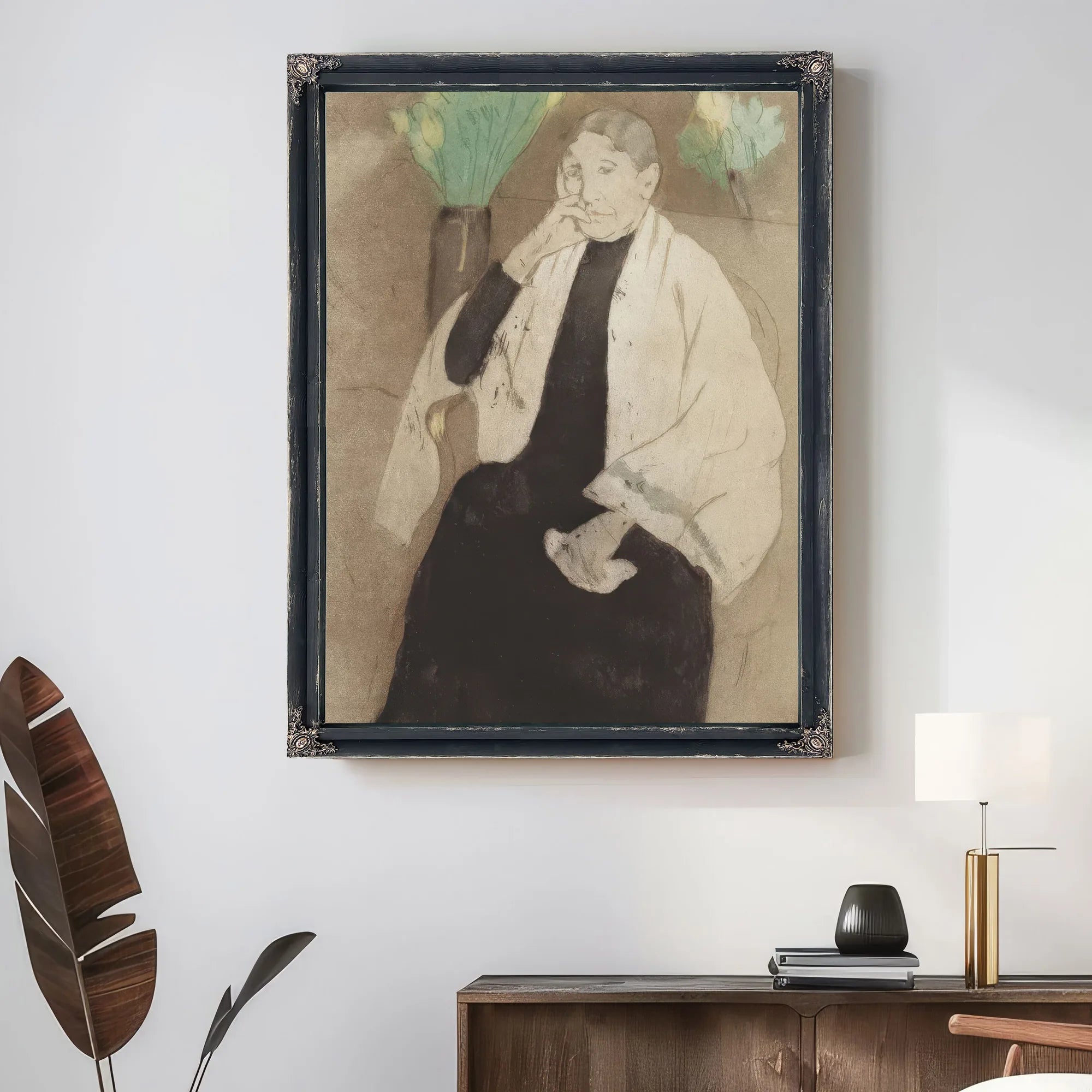 Portrait Of The Artist's Mother By Mary Cassatt Fine Art Print