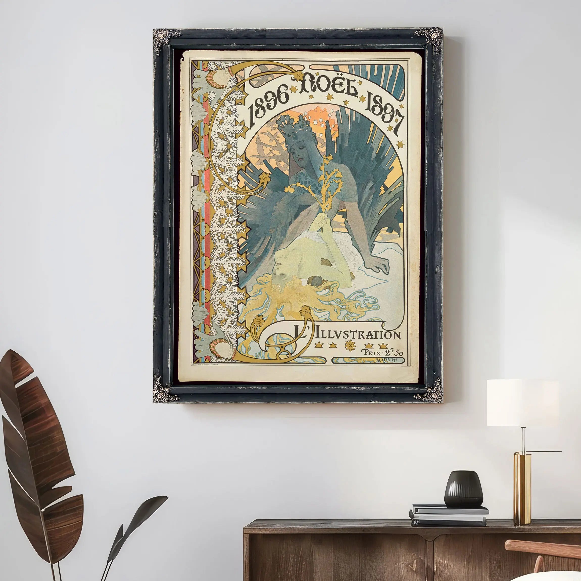 Bookplate For Herbert Ingram The 2Nd Baronet Of Swineshead Abbey by Alphonse Mucha