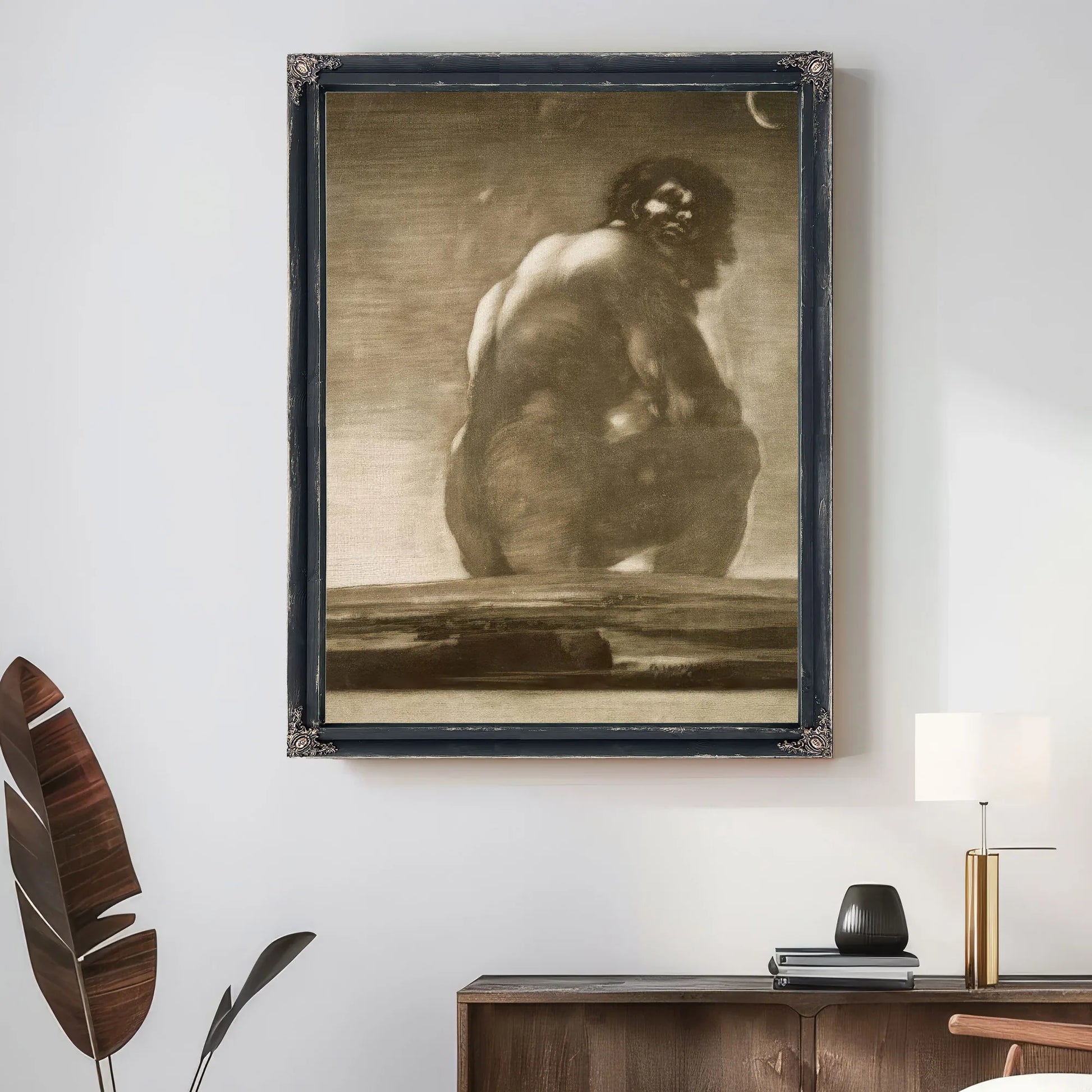 Seated Giant By Francisco De Goya Fine Art Print