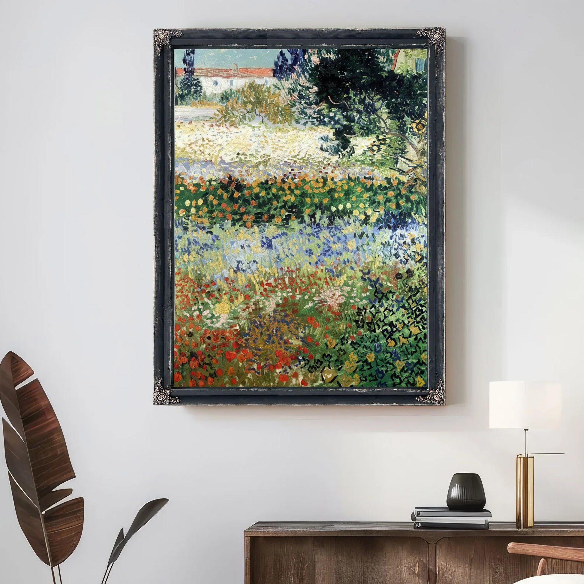 Garden In Bloom Arles By Vincent Van Gogh Fine Art Print