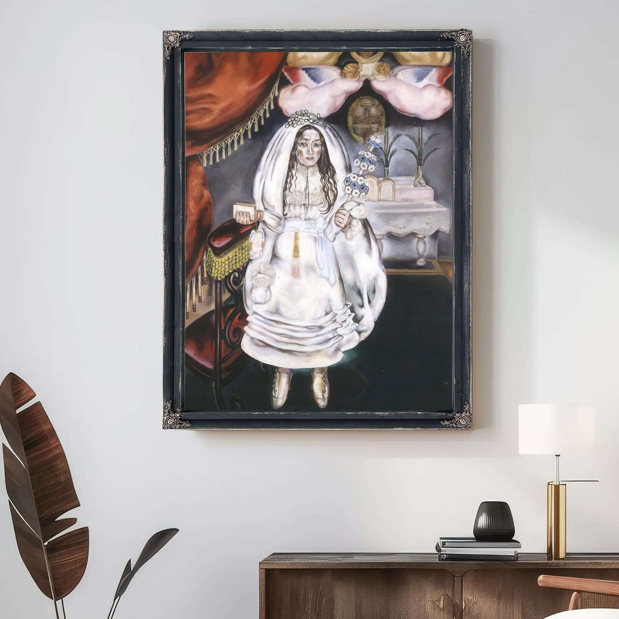 Girl At Her First Communion 1914 By Maria Blanchard Fine Art Print