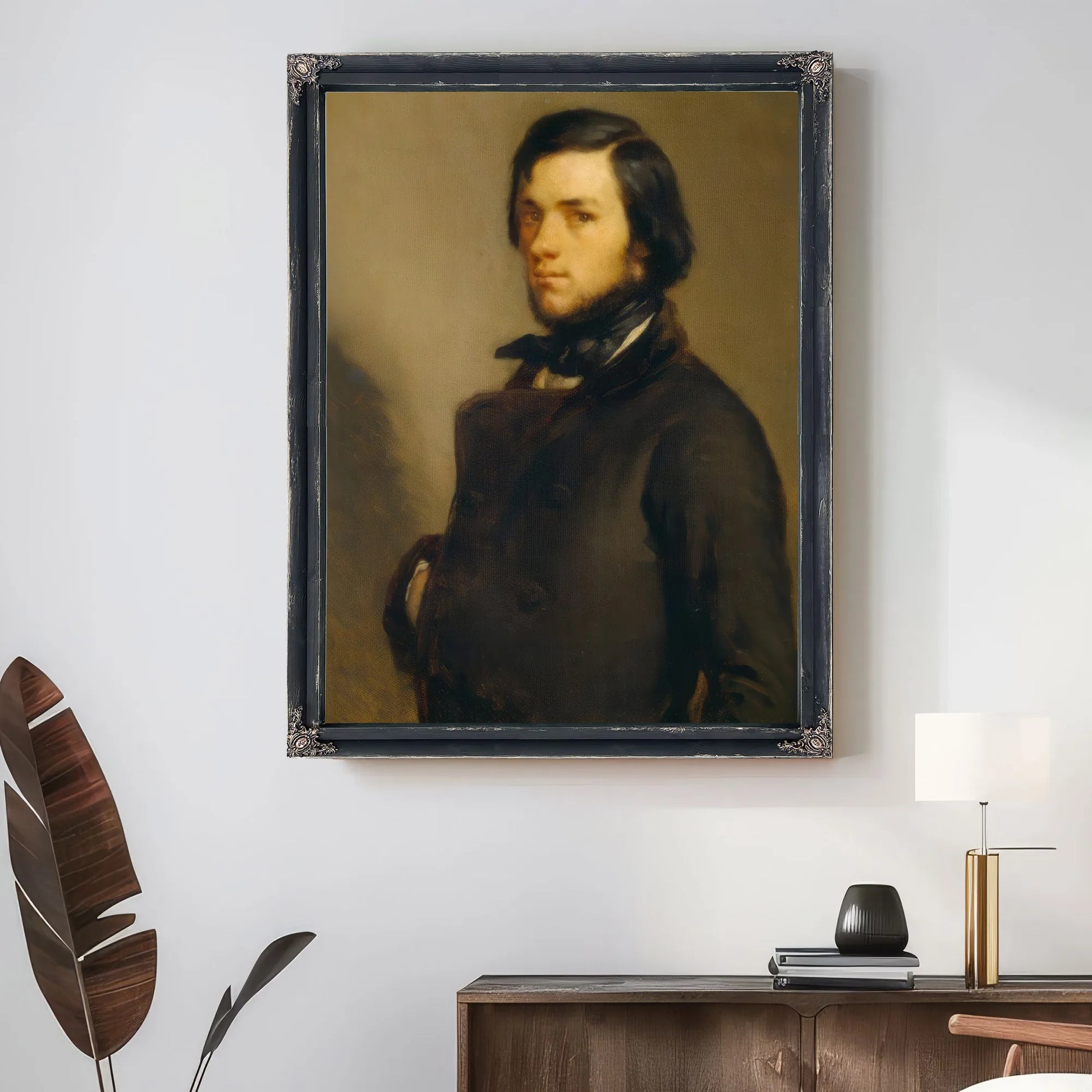 Portrait Of A Man By Jean Francois Millet Fine Art Print