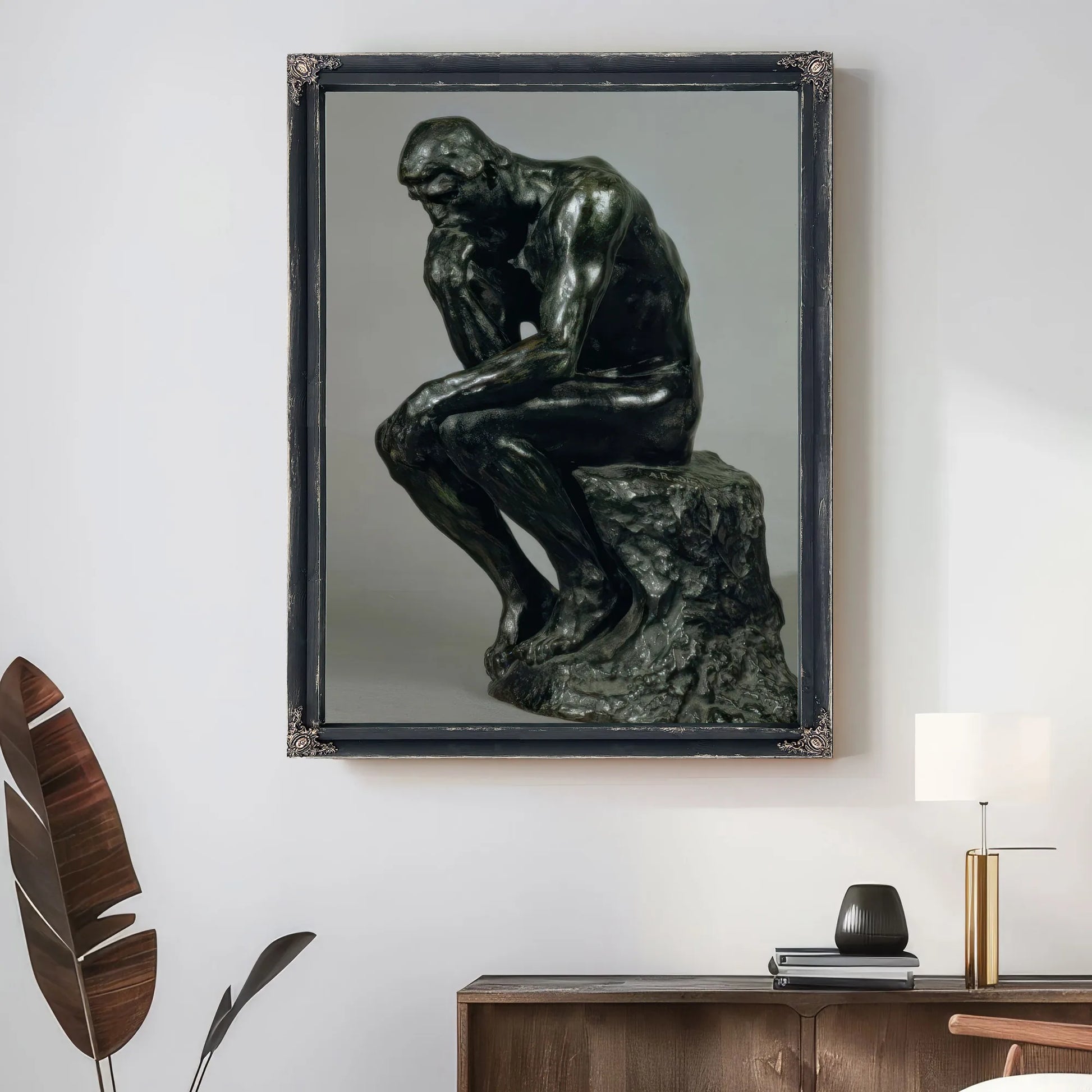 The Thinker (Le Penseur) By Francois Auguste Rene Rodin Fine Art Print