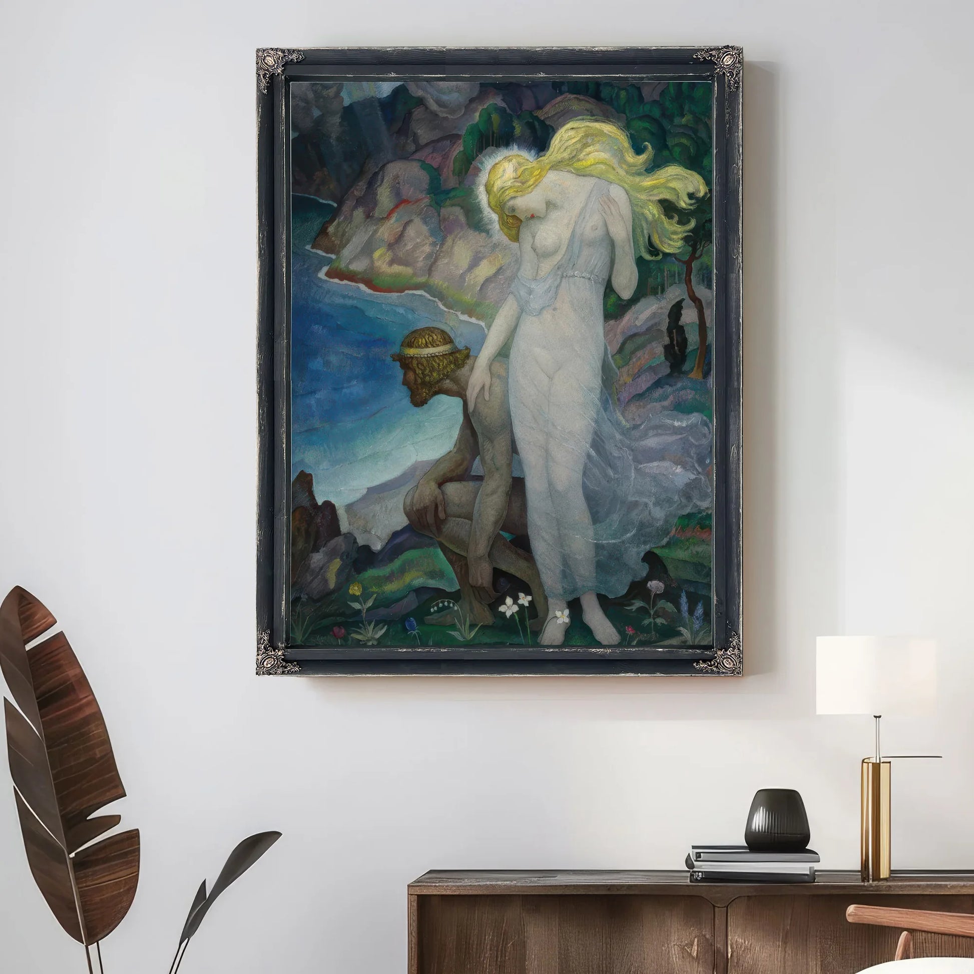 Odysseus And Calypso By NC Wyeth Fine Art Print