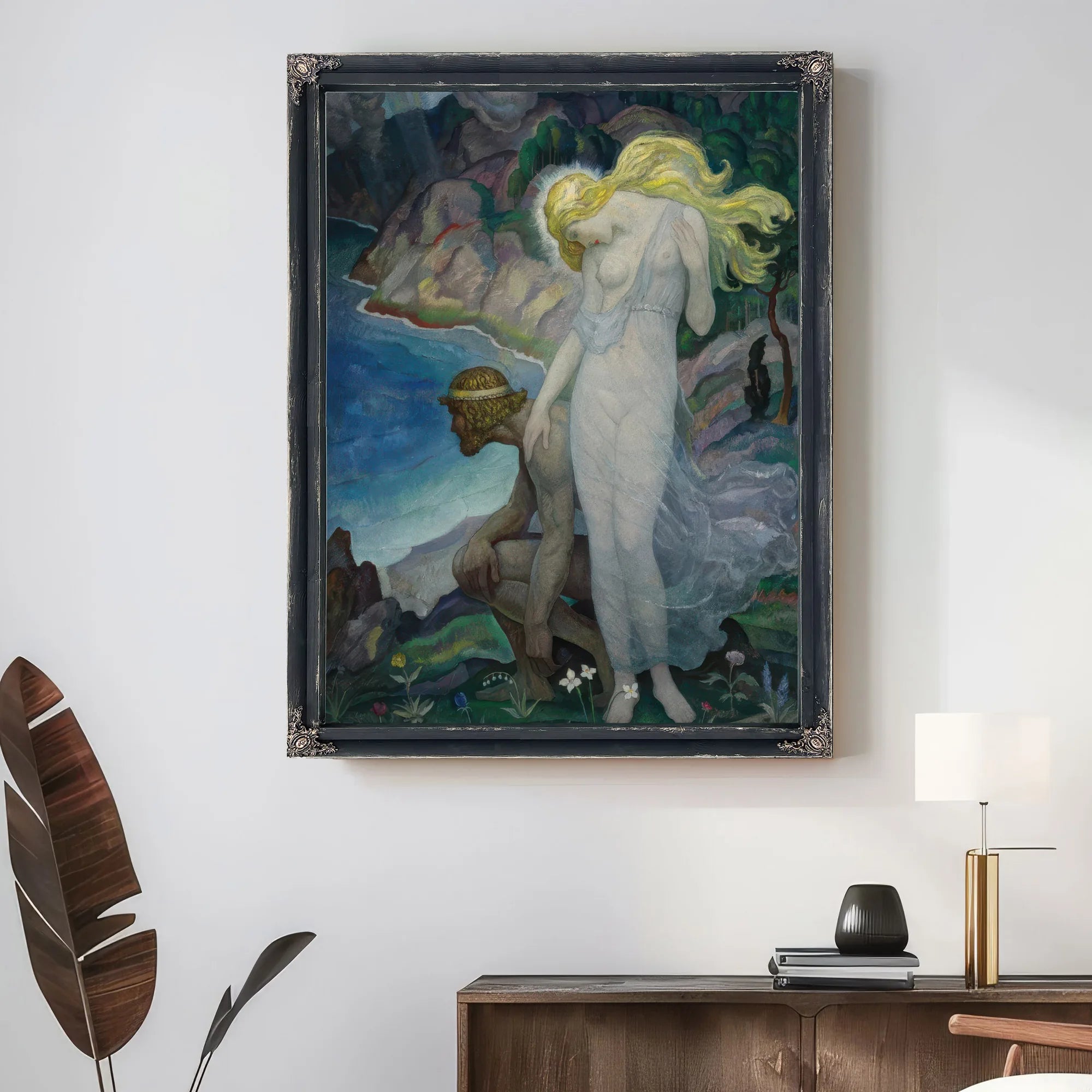 Odysseus And Calypso By NC Wyeth Fine Art Print