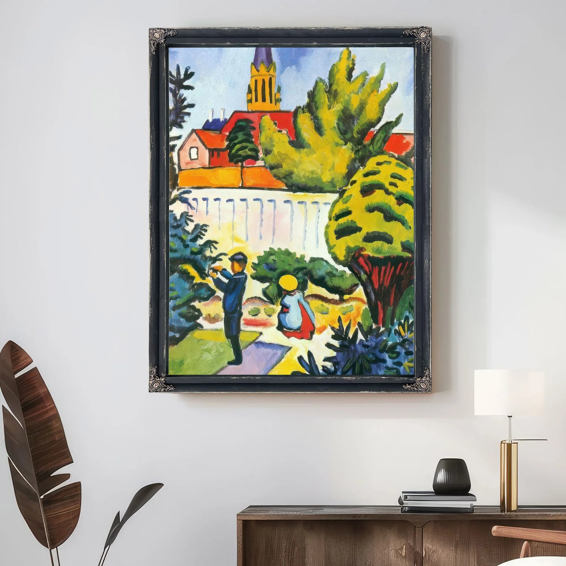 Children In A Park By August Macke Fine Art Print