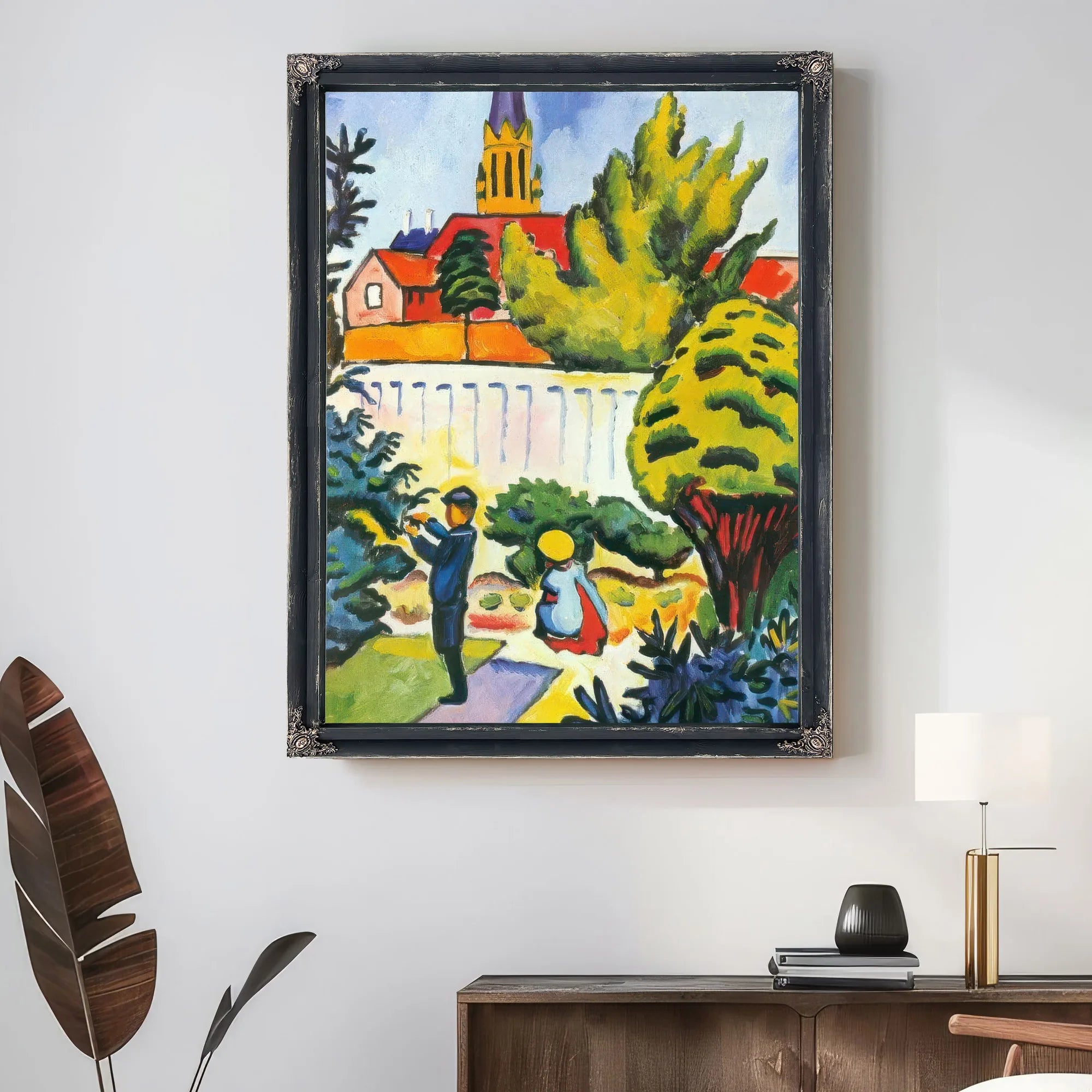 Children In A Park By August Macke Fine Art Print